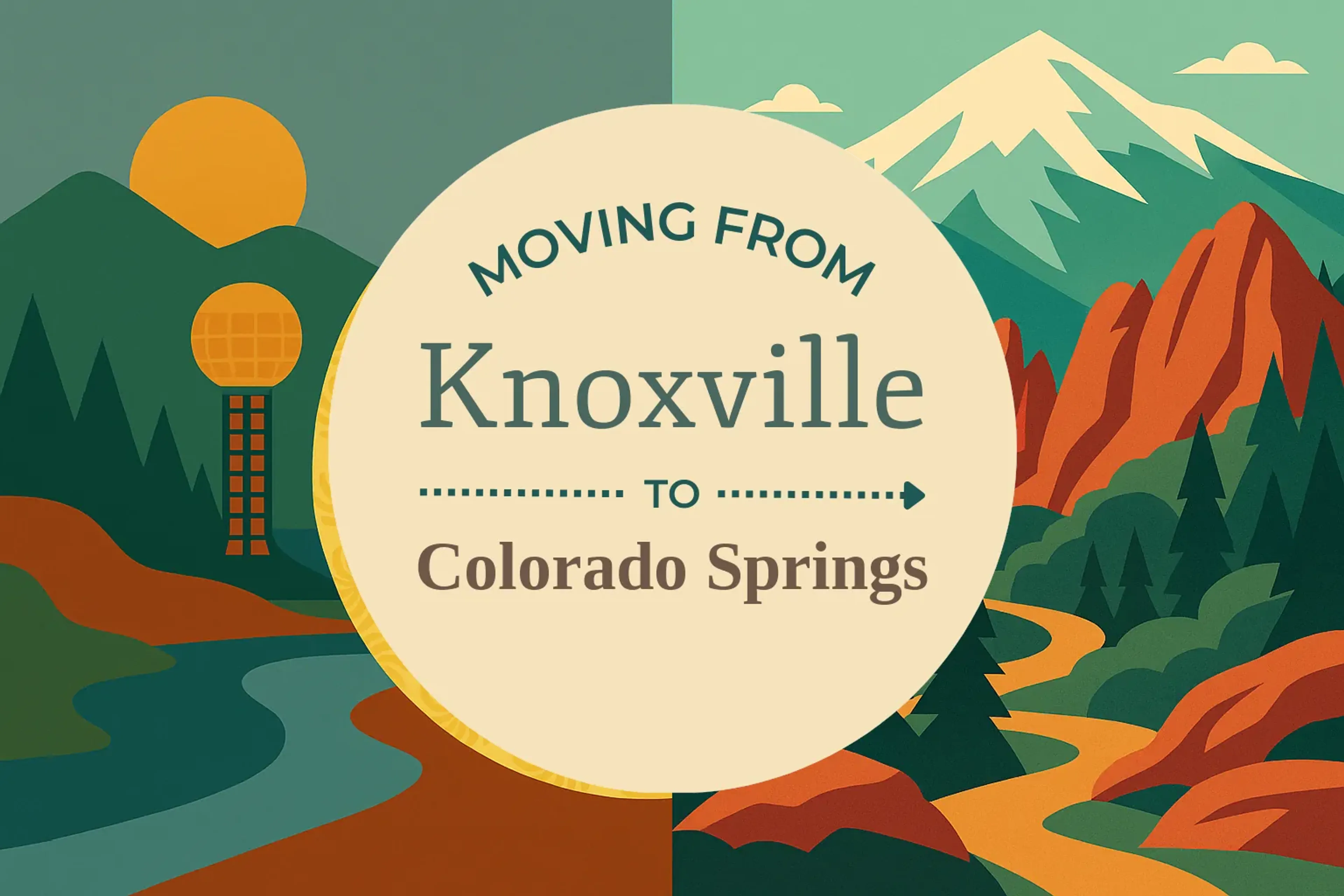 Side-by-side comparison of Knoxville to Colorado Springs moving companies