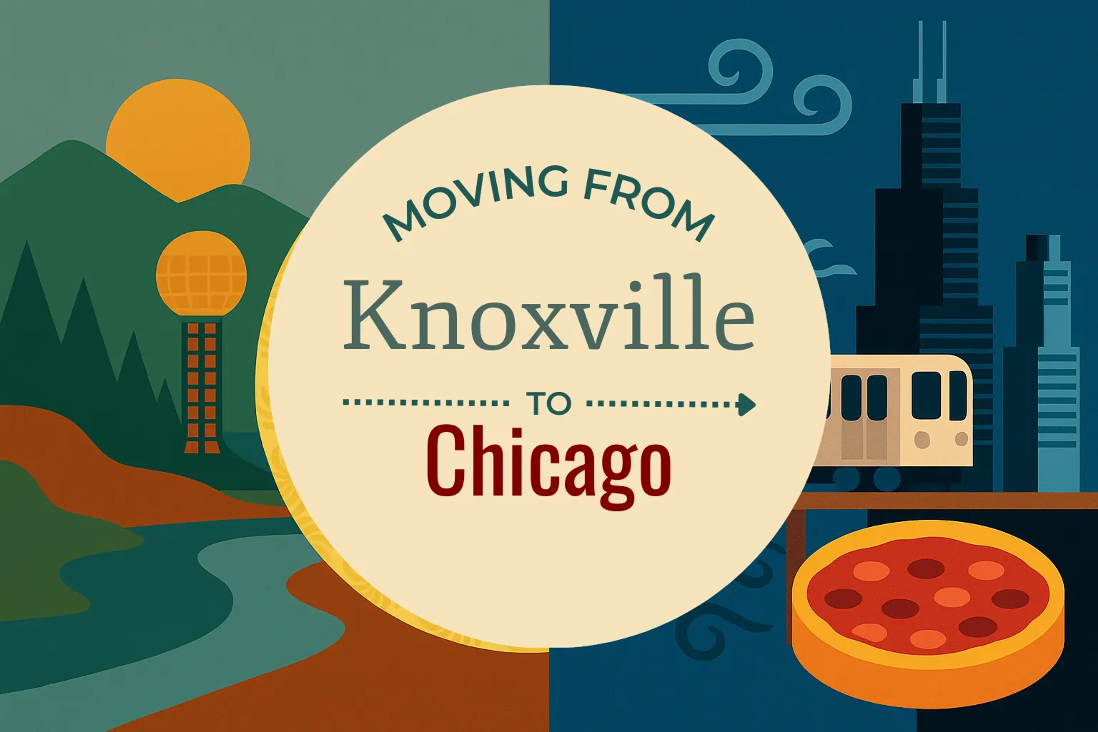 Side-by-side comparison of Knoxville to Chicago moving companies