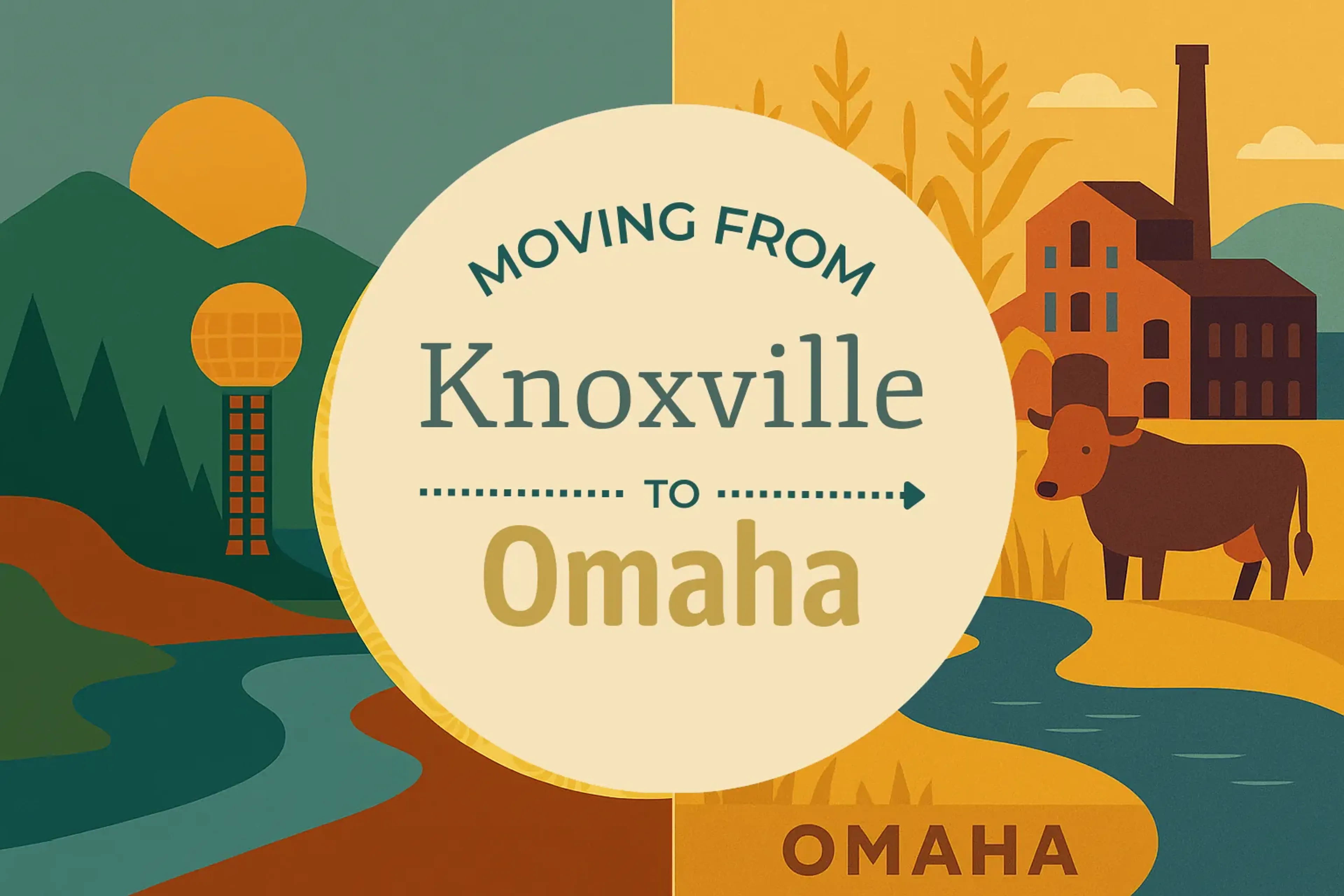 Side-by-side comparison of Knoxville to Omaha moving companies