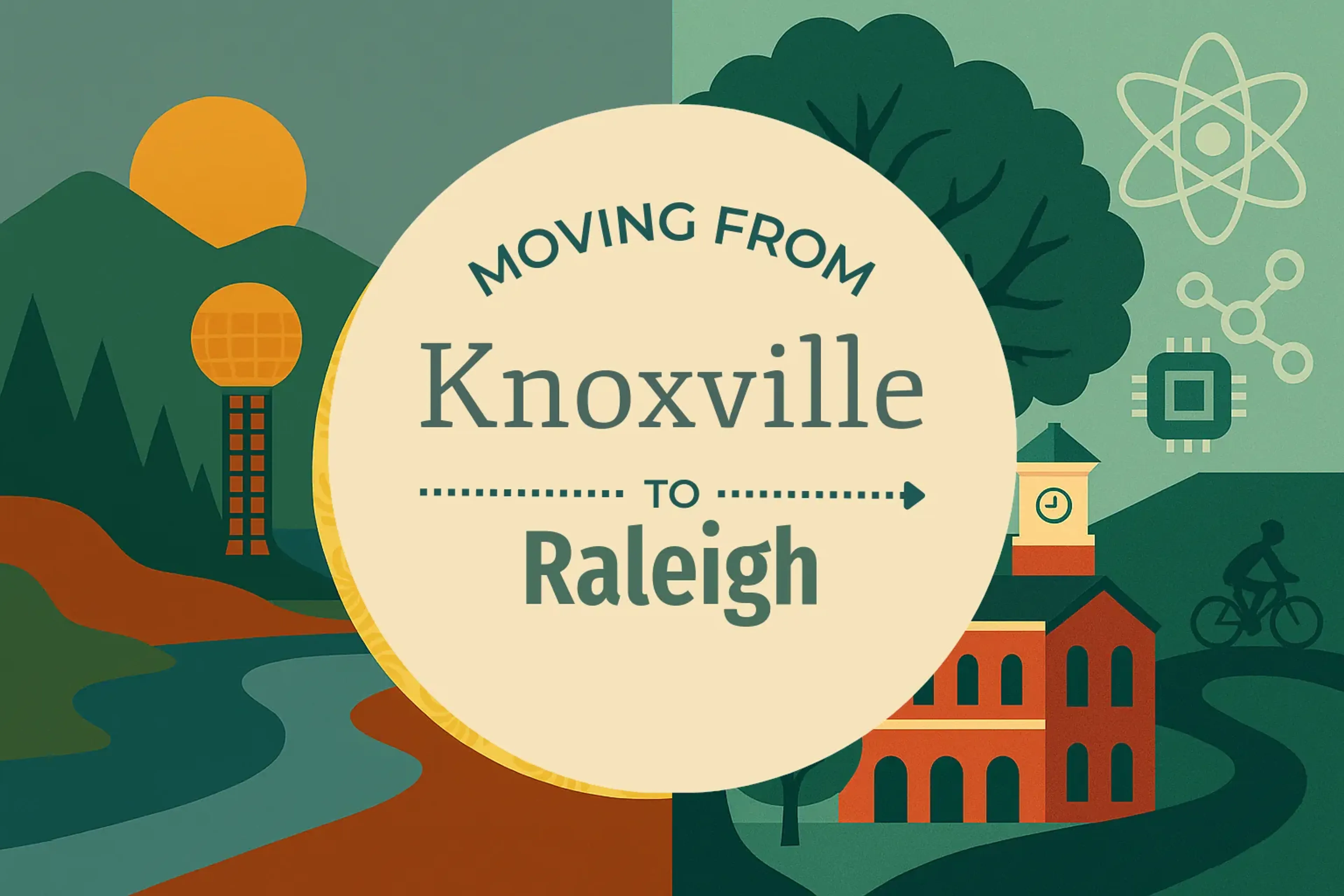 Side-by-side comparison of Knoxville to Raleigh moving companies