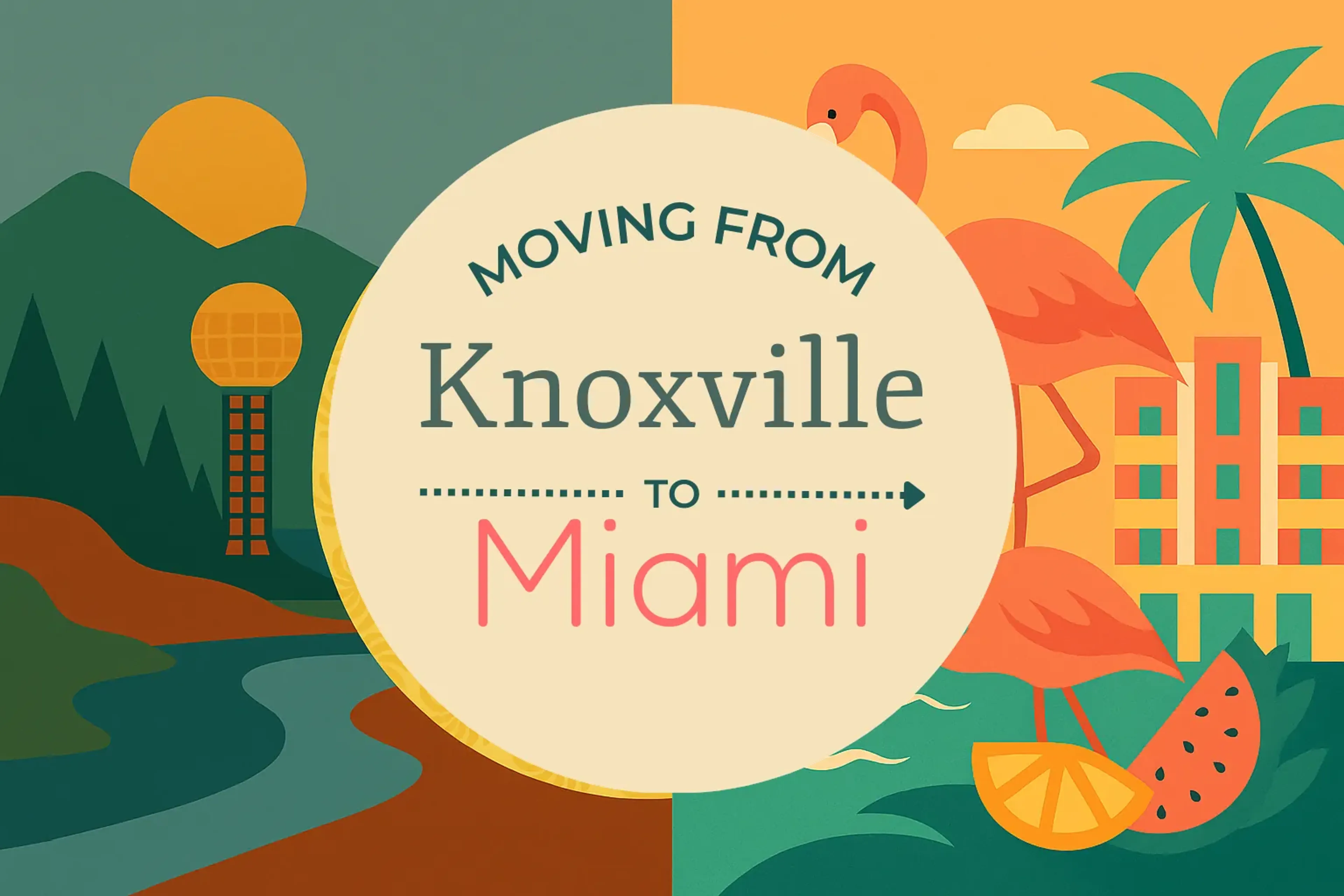 Side-by-side comparison of Knoxville to Miami moving companies