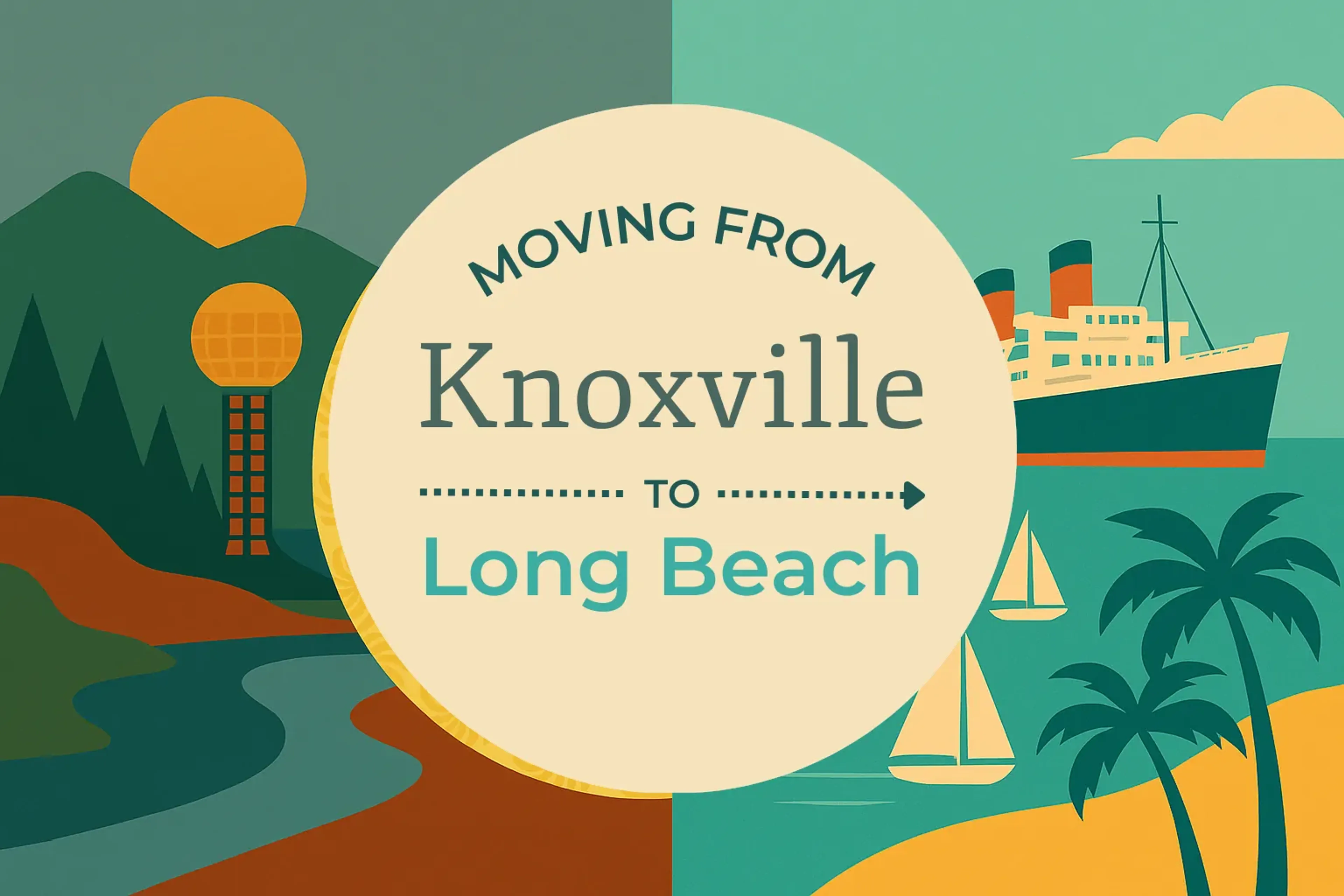 Side-by-side comparison of Knoxville to Long Beach moving companies