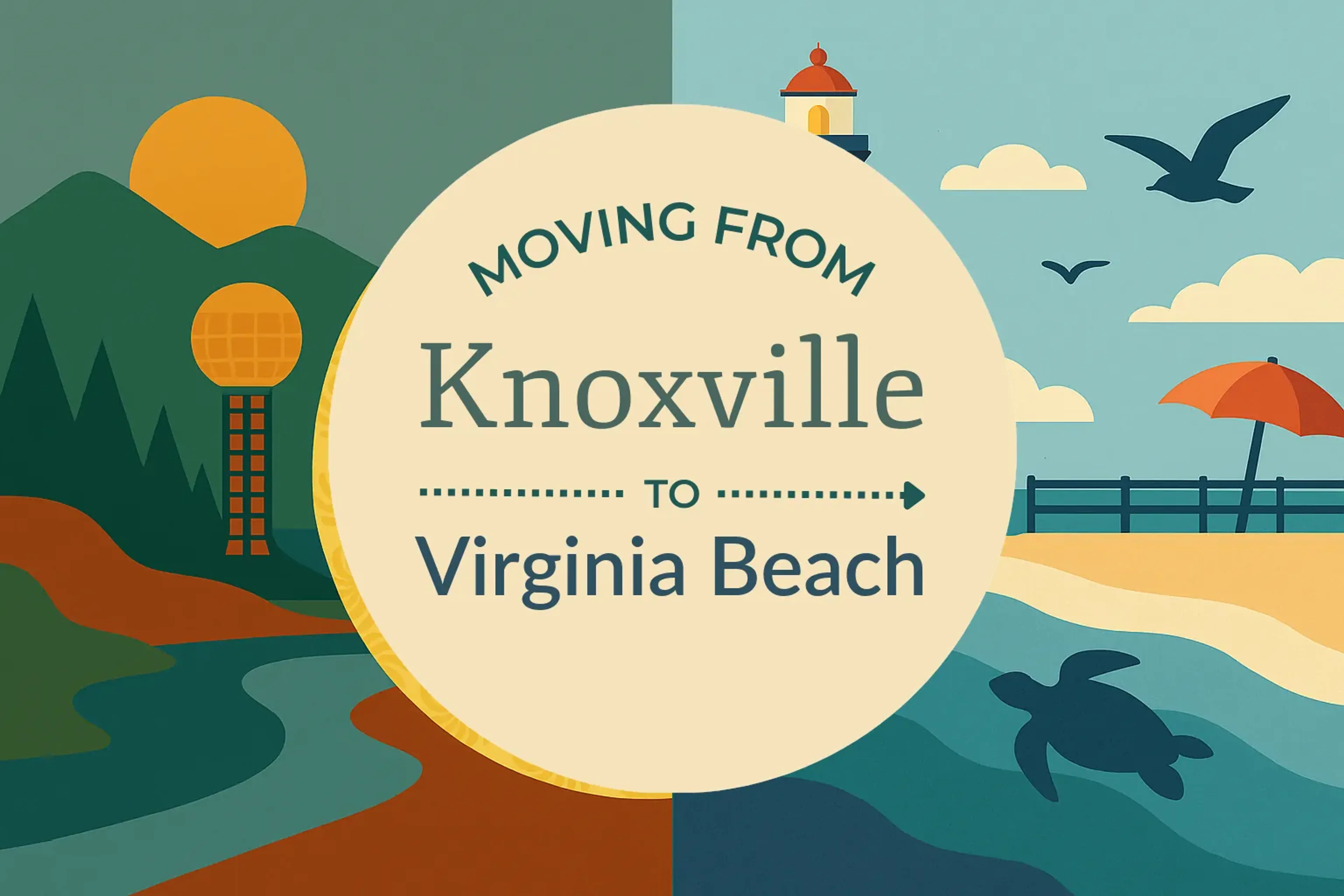 Side-by-side comparison of Knoxville to Virginia Beach moving companies