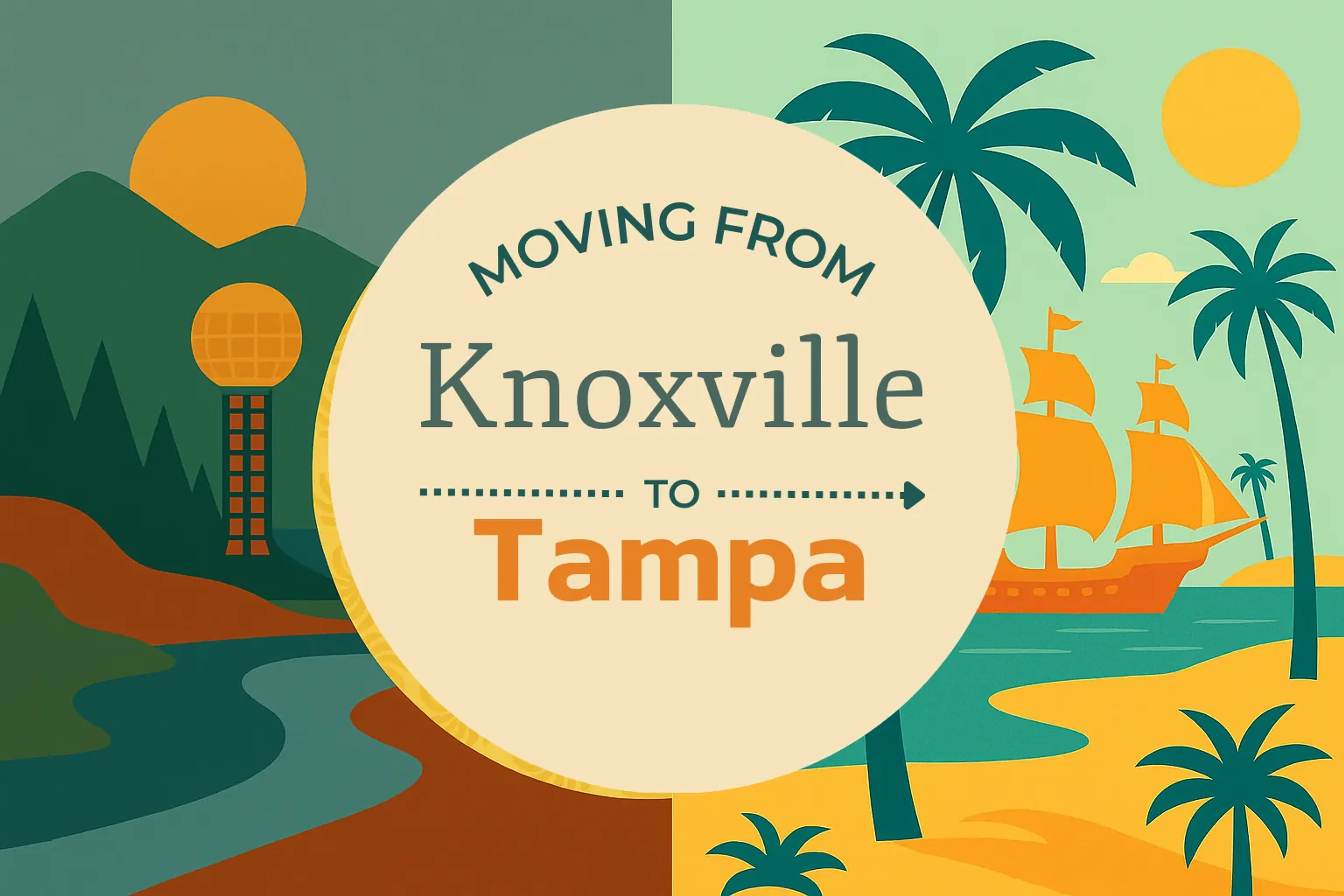 Side-by-side comparison of Knoxville to Tampa moving companies