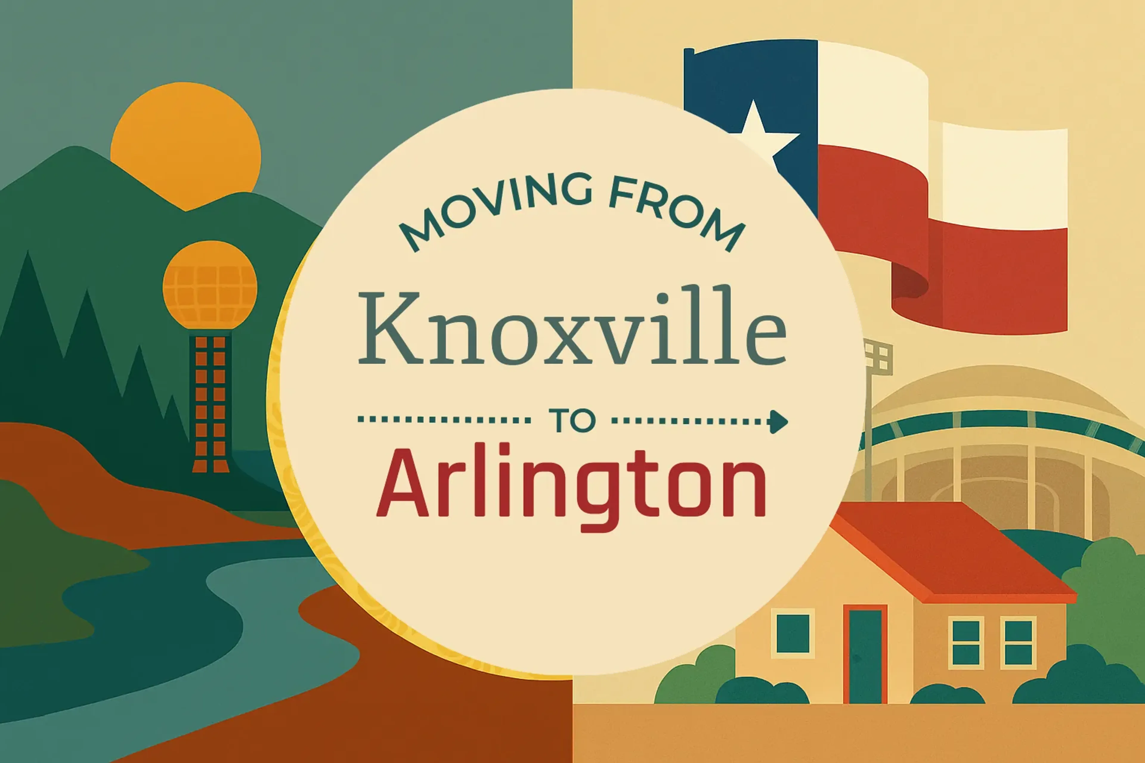 Side-by-side comparison of Knoxville to Arlington moving companies