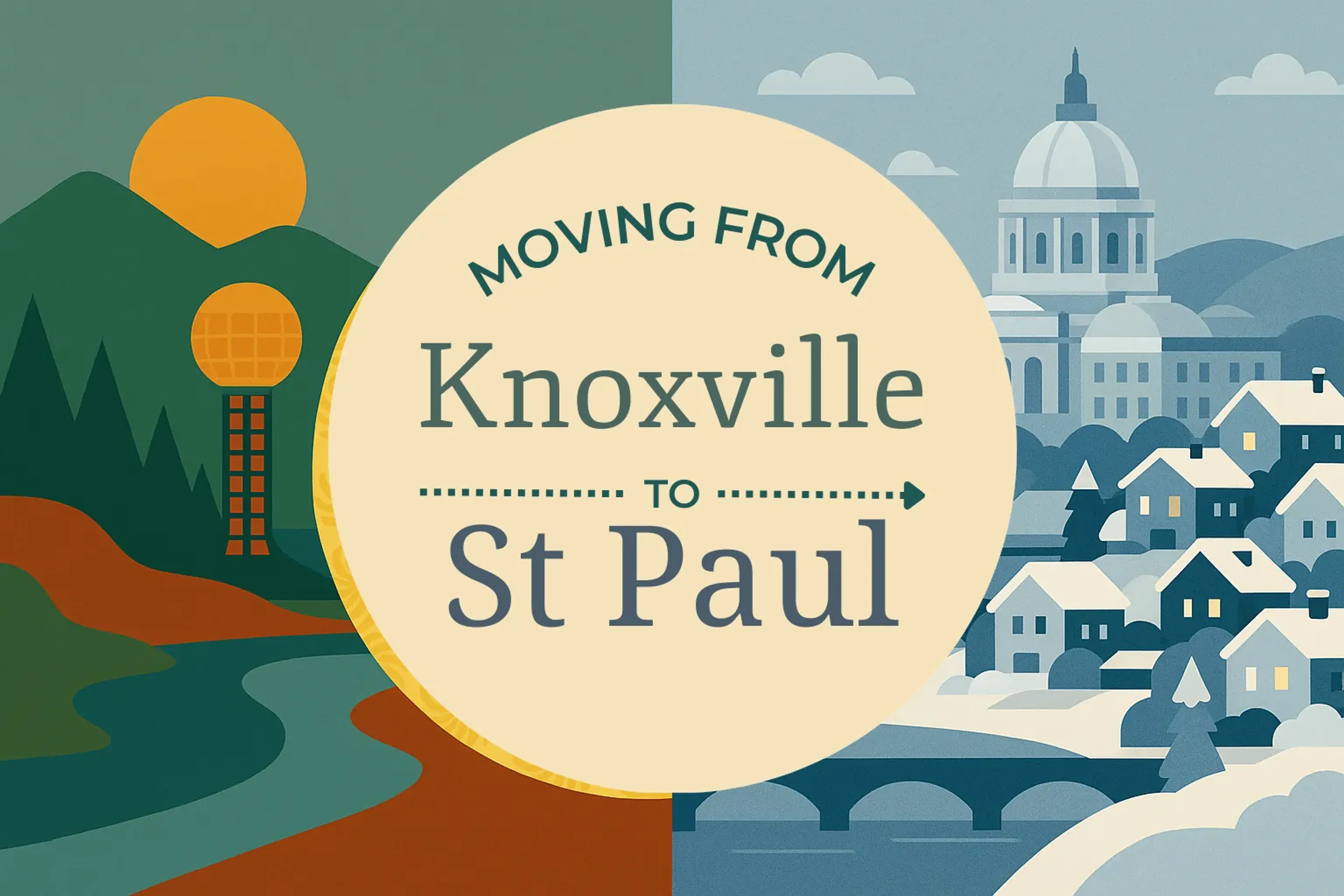 Side-by-side comparison of Knoxville to St. Paul moving companies