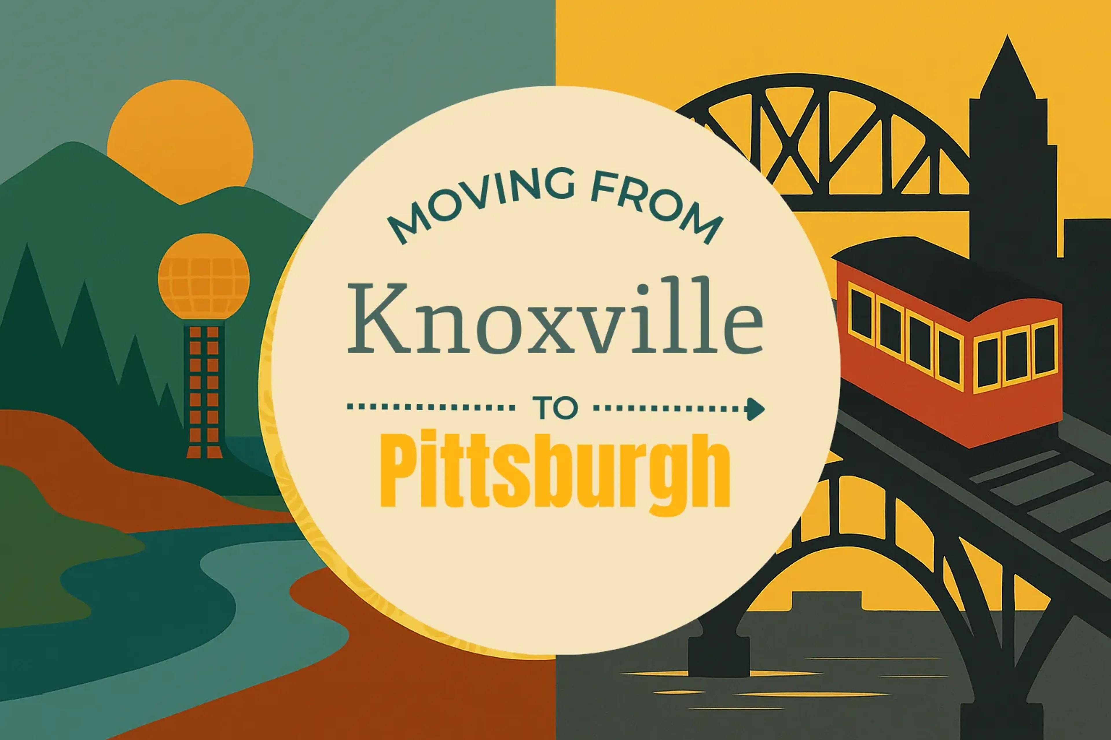 Side-by-side comparison of Knoxville to Pittsburgh moving companies