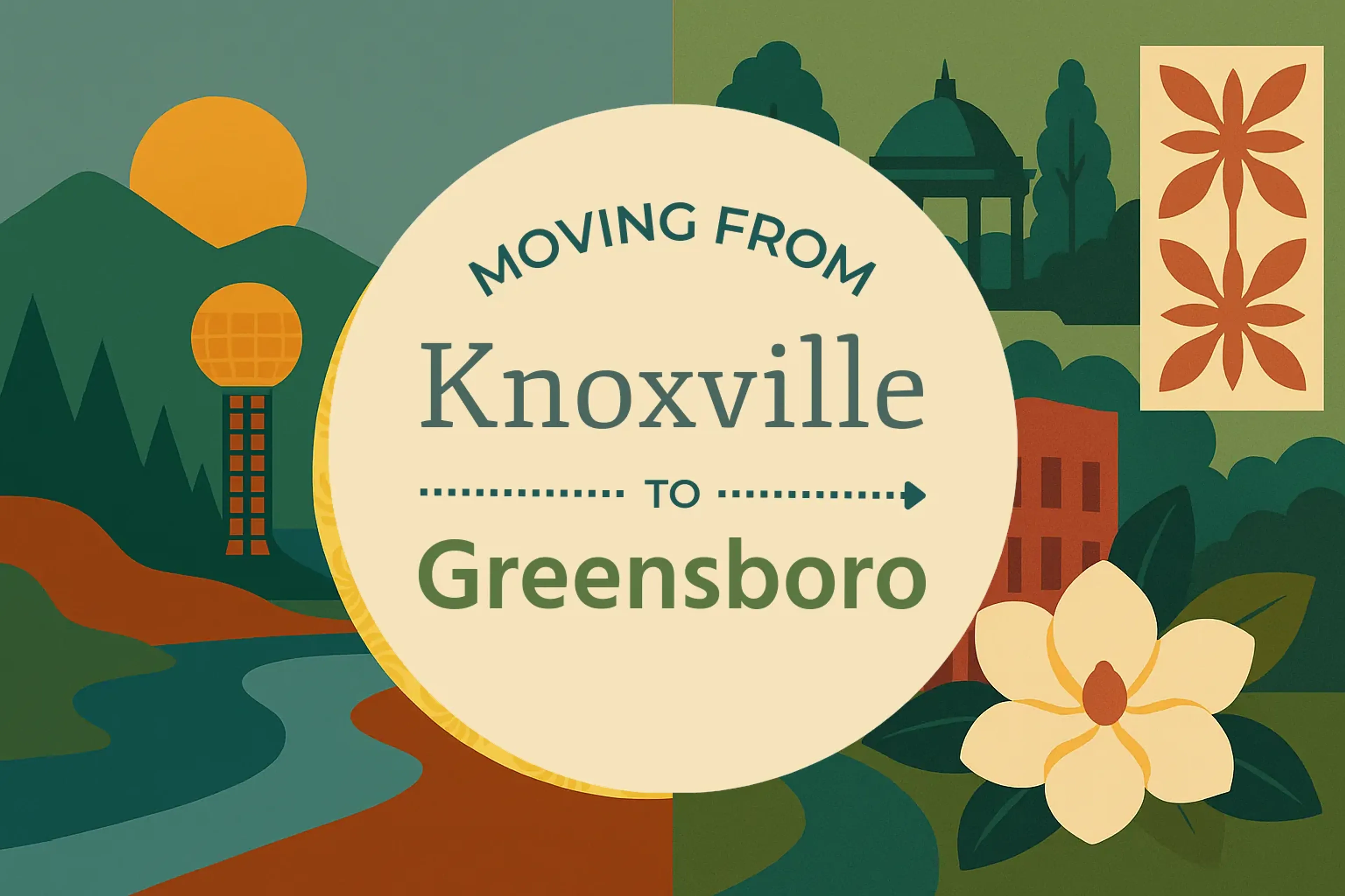 Side-by-side comparison of Knoxville to Greensboro moving companies