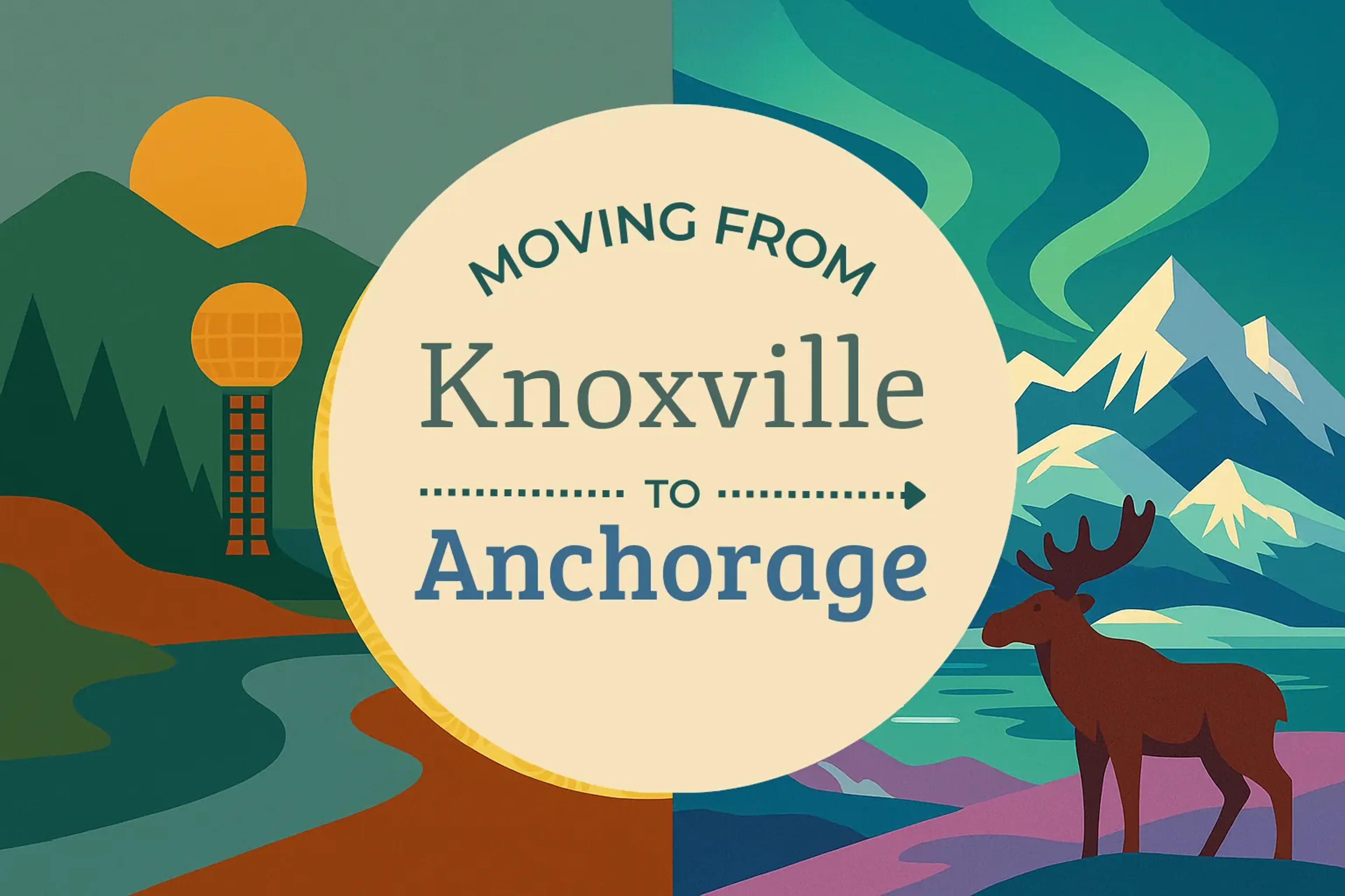 Side-by-side comparison of Knoxville to Anchorage moving companies
