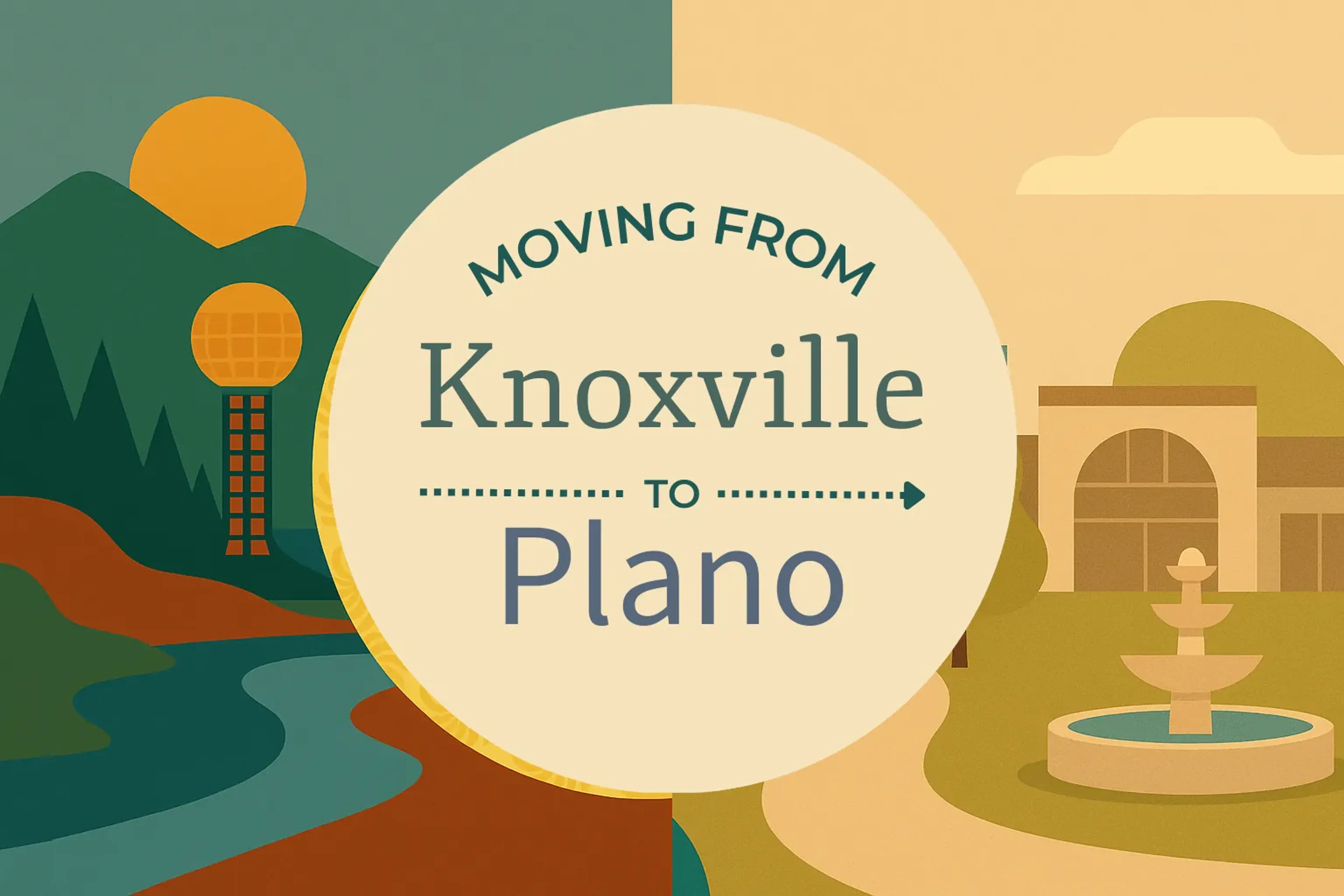 Side-by-side comparison of Knoxville to Plano moving companies