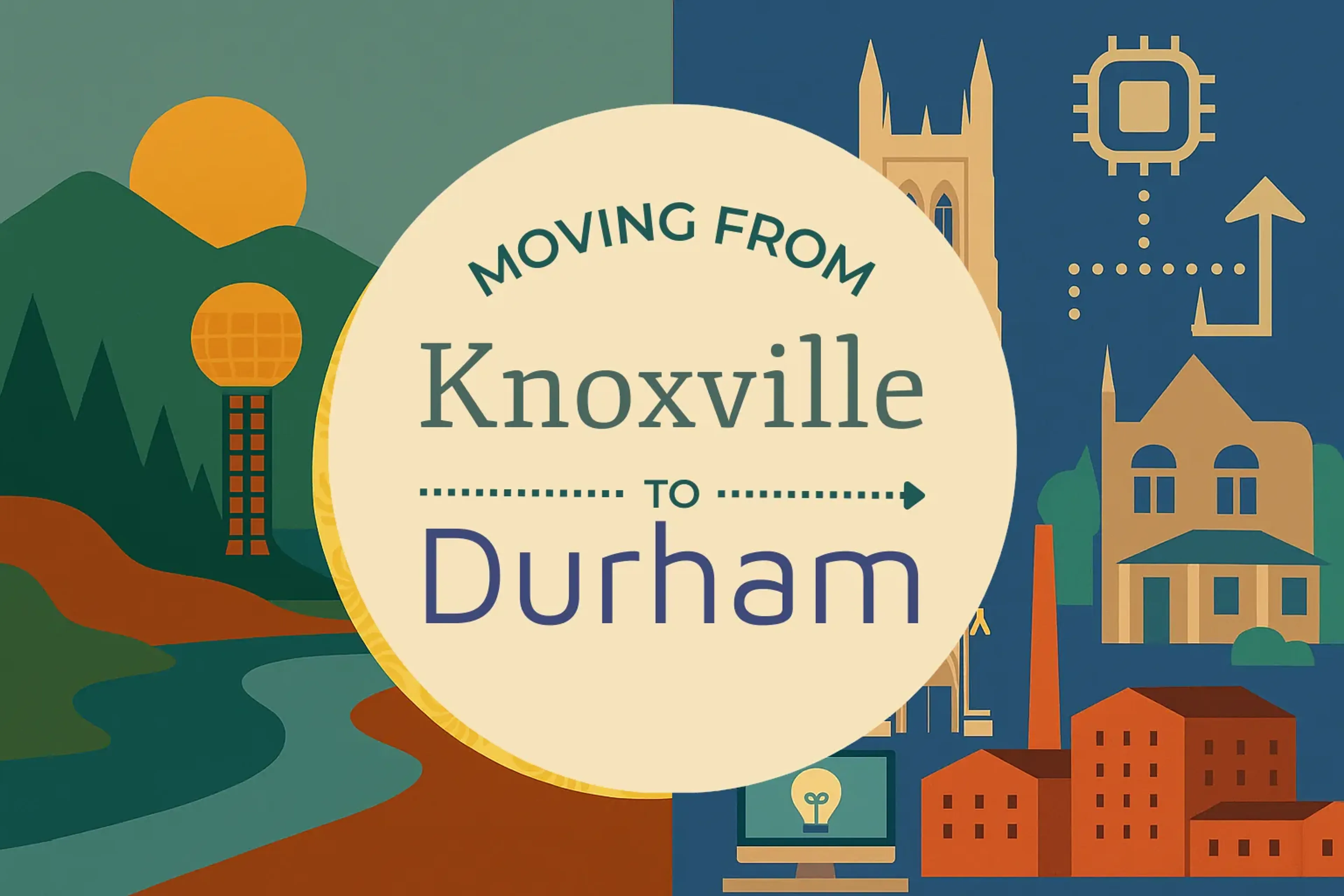 Side-by-side comparison of Knoxville to Durham moving companies