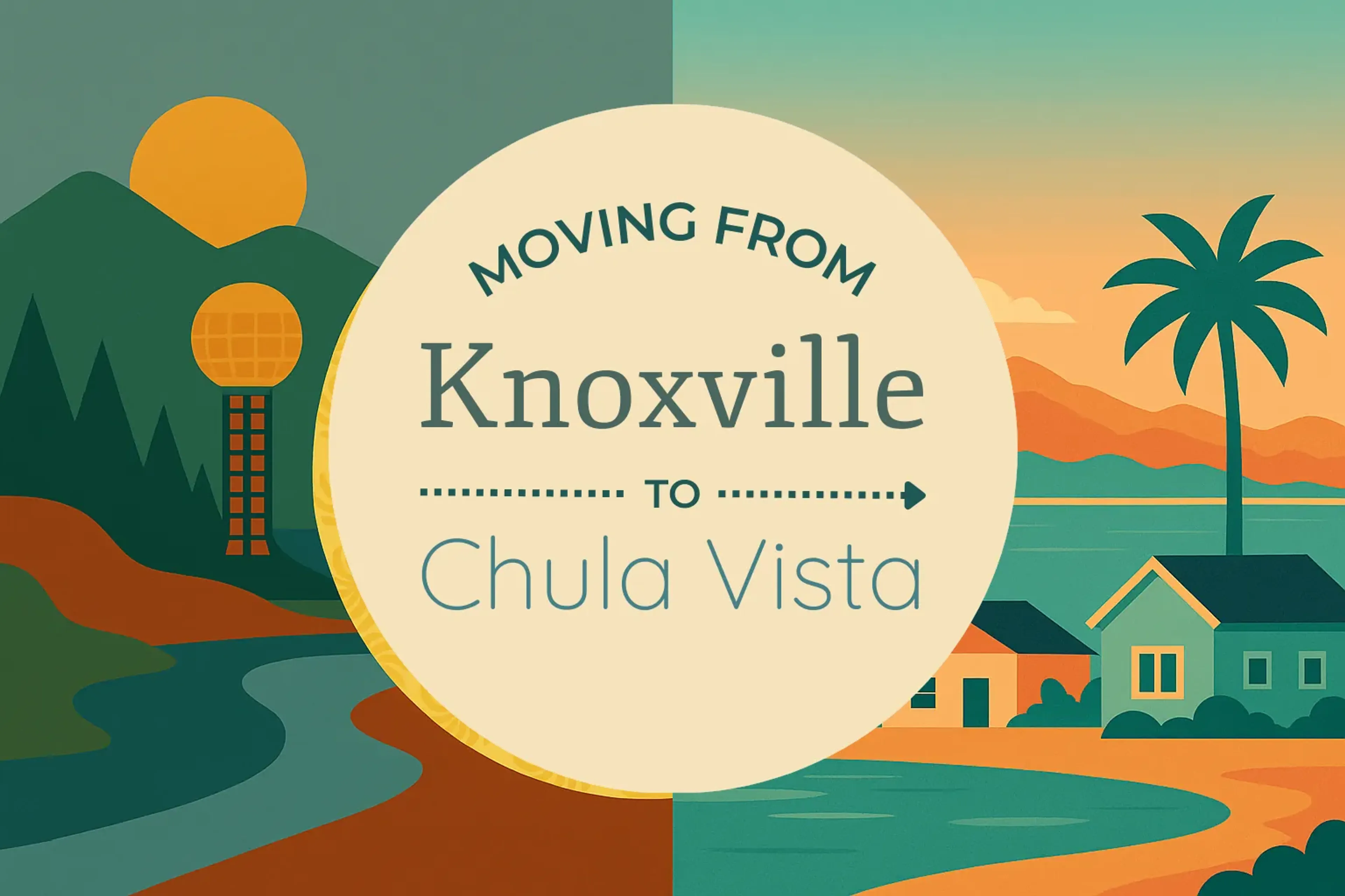 Side-by-side comparison of Knoxville to Chula Vista moving companies