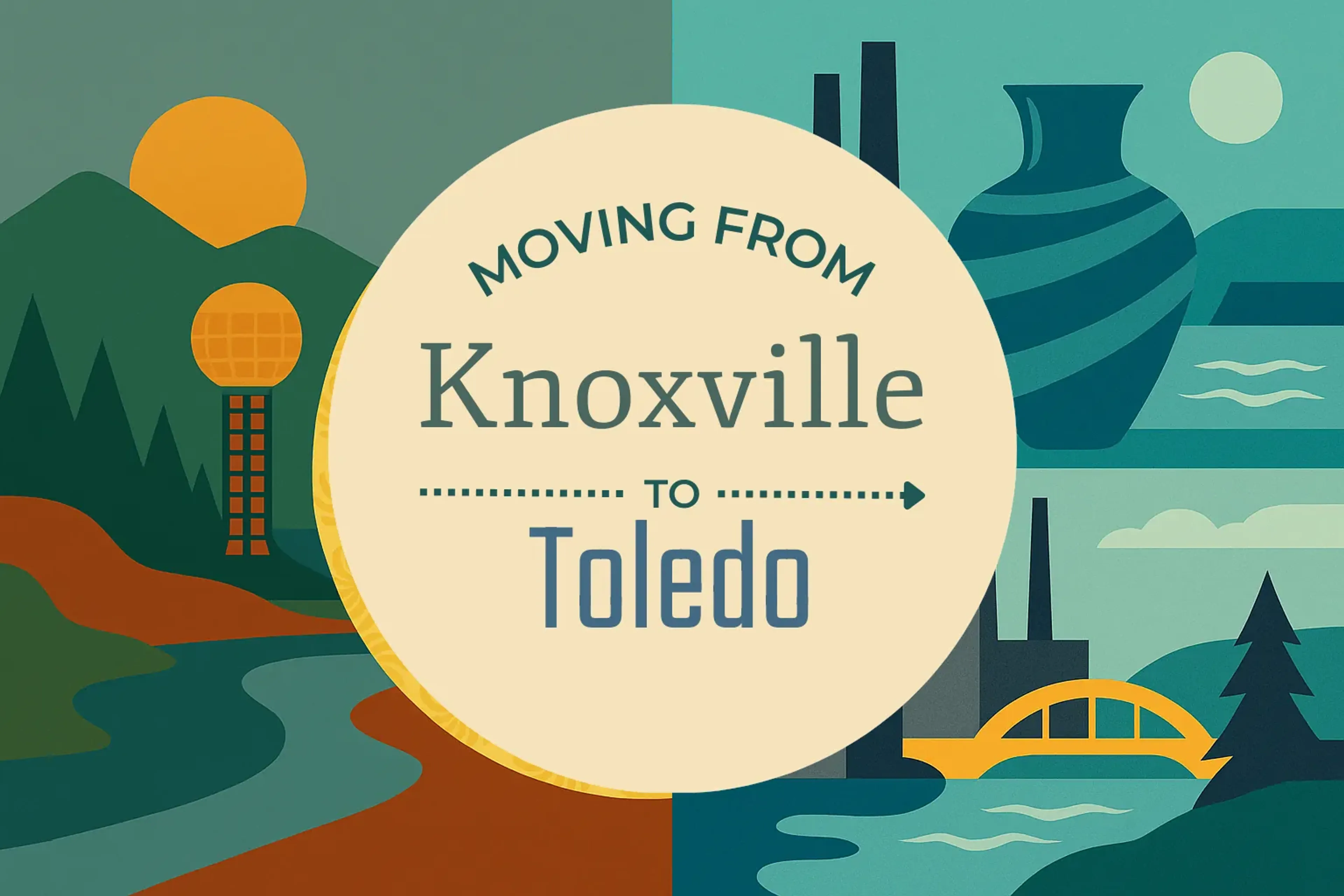 Side-by-side comparison of Knoxville to Toledo moving companies