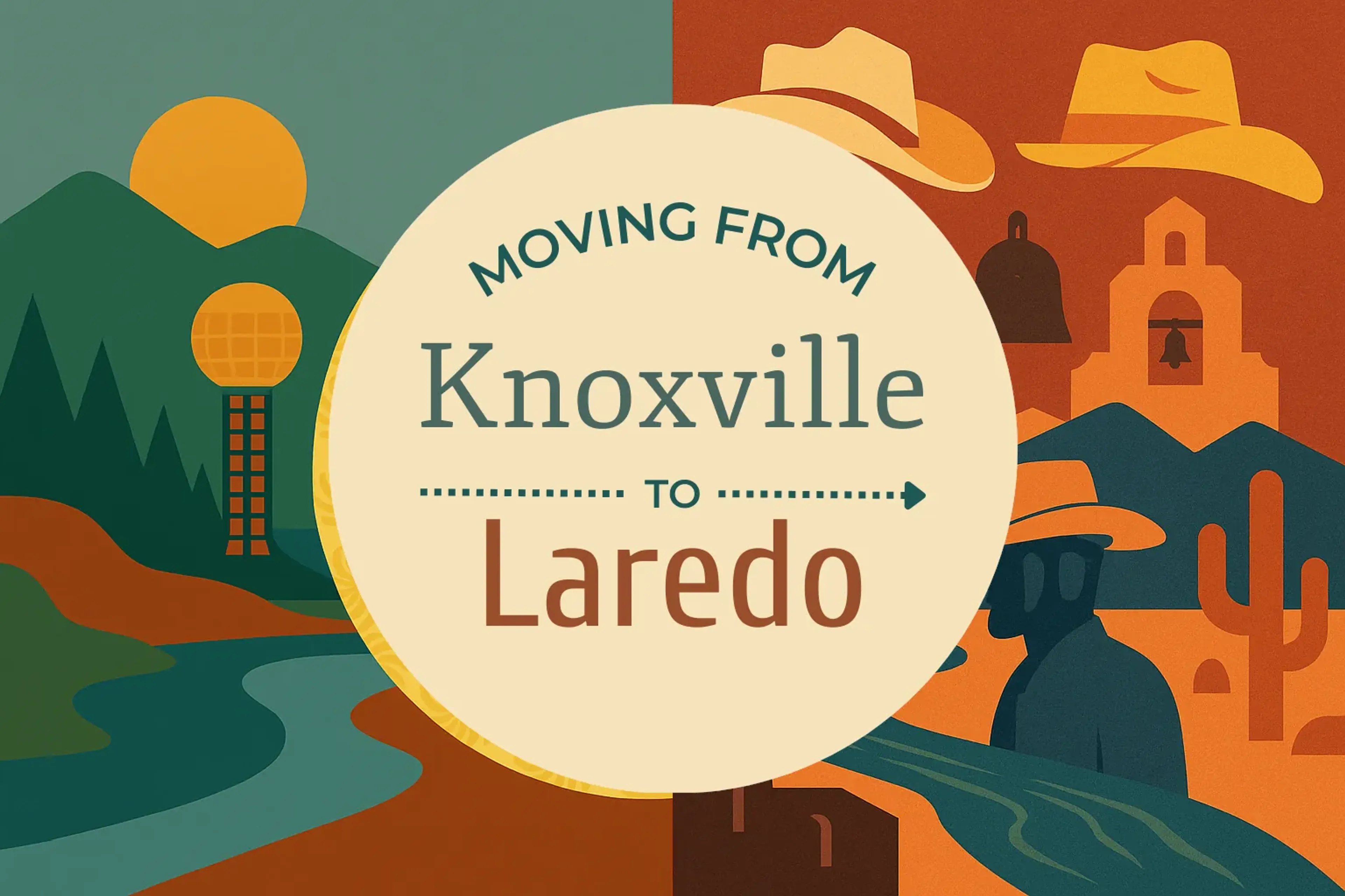 Side-by-side comparison of Knoxville to Laredo moving companies