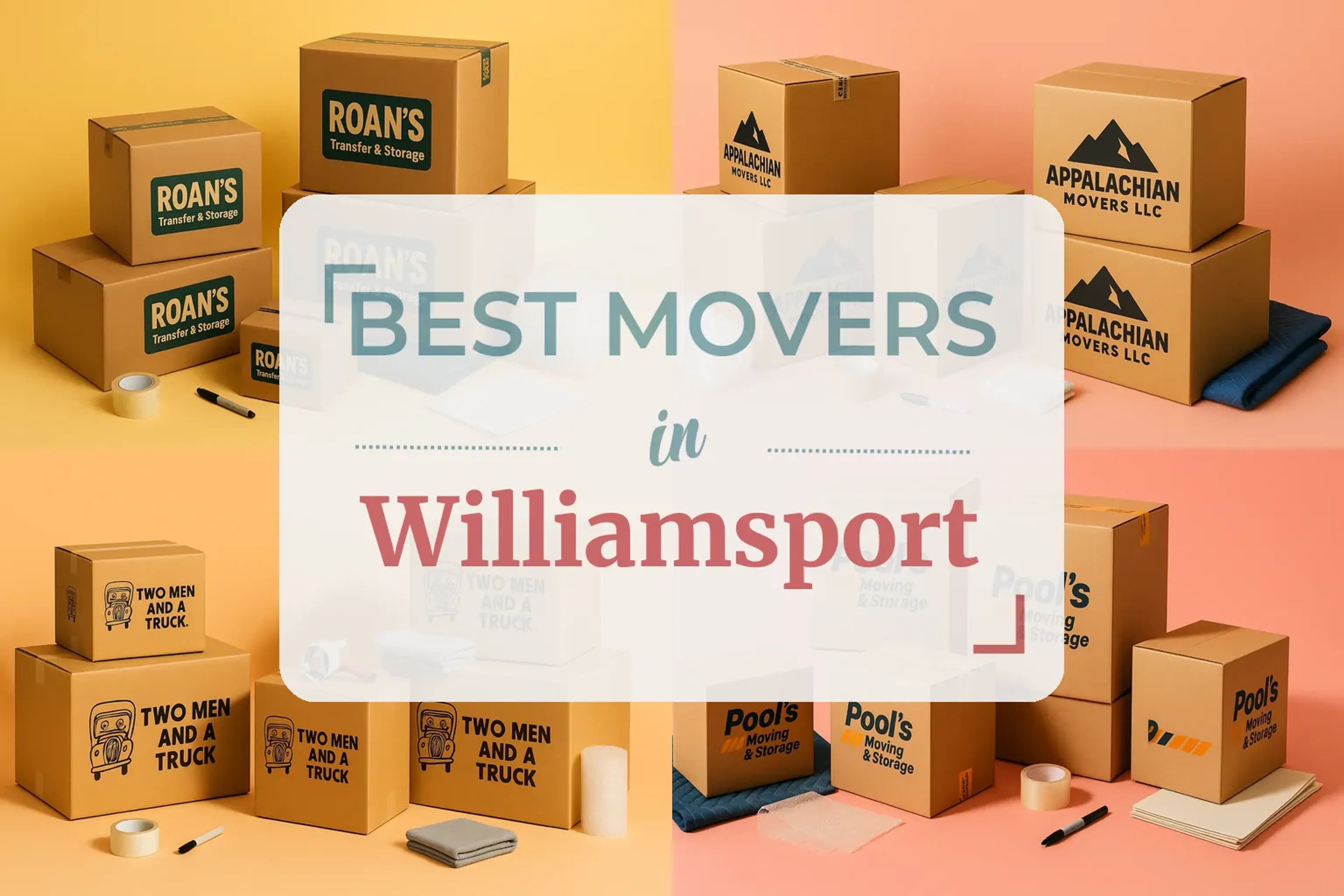 Side-by-side comparison of Williamsport moving companies