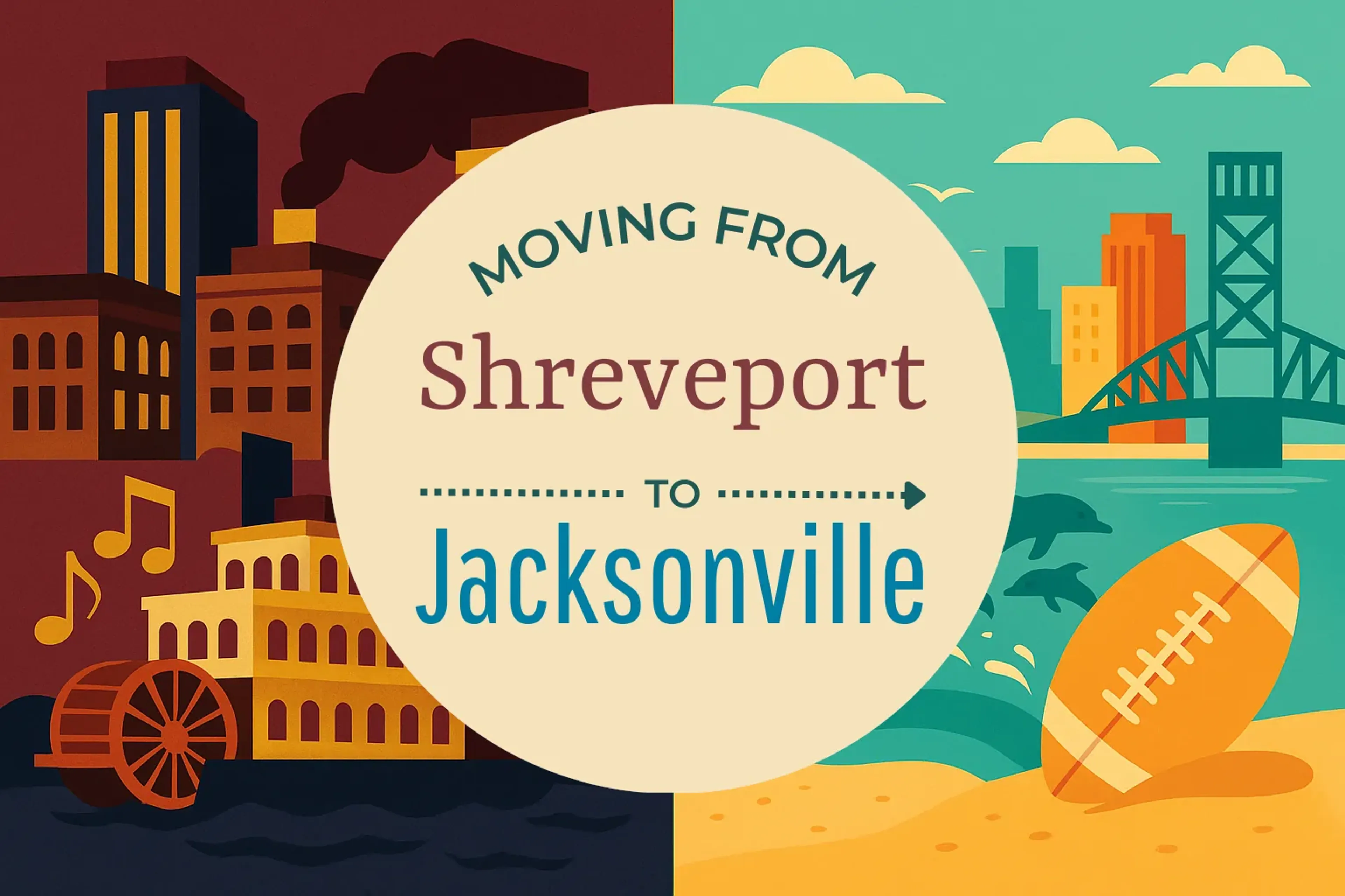 Side-by-side comparison of Shreveport to Jacksonville moving companies