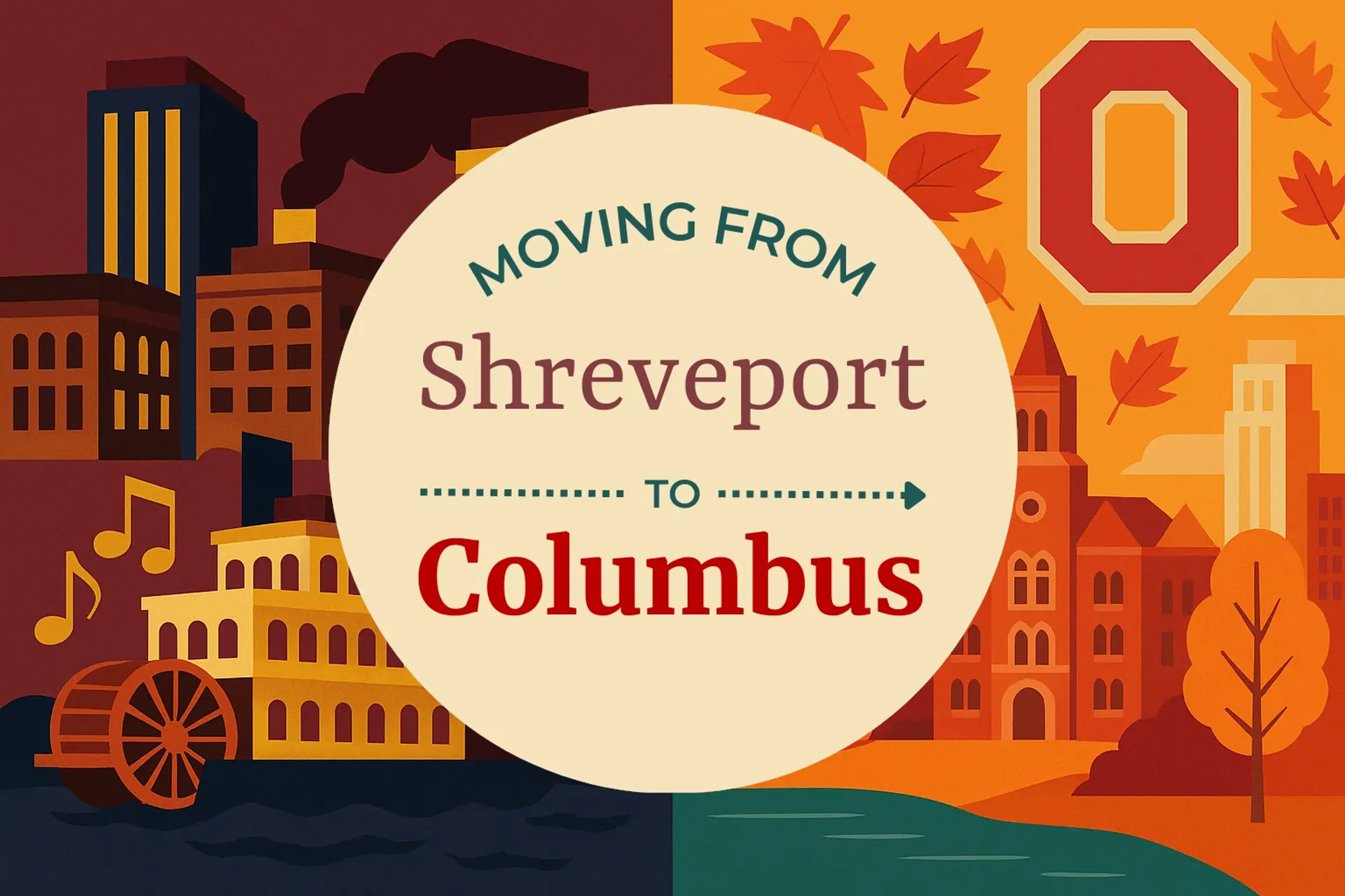 Side-by-side comparison of Shreveport to Columbus moving companies