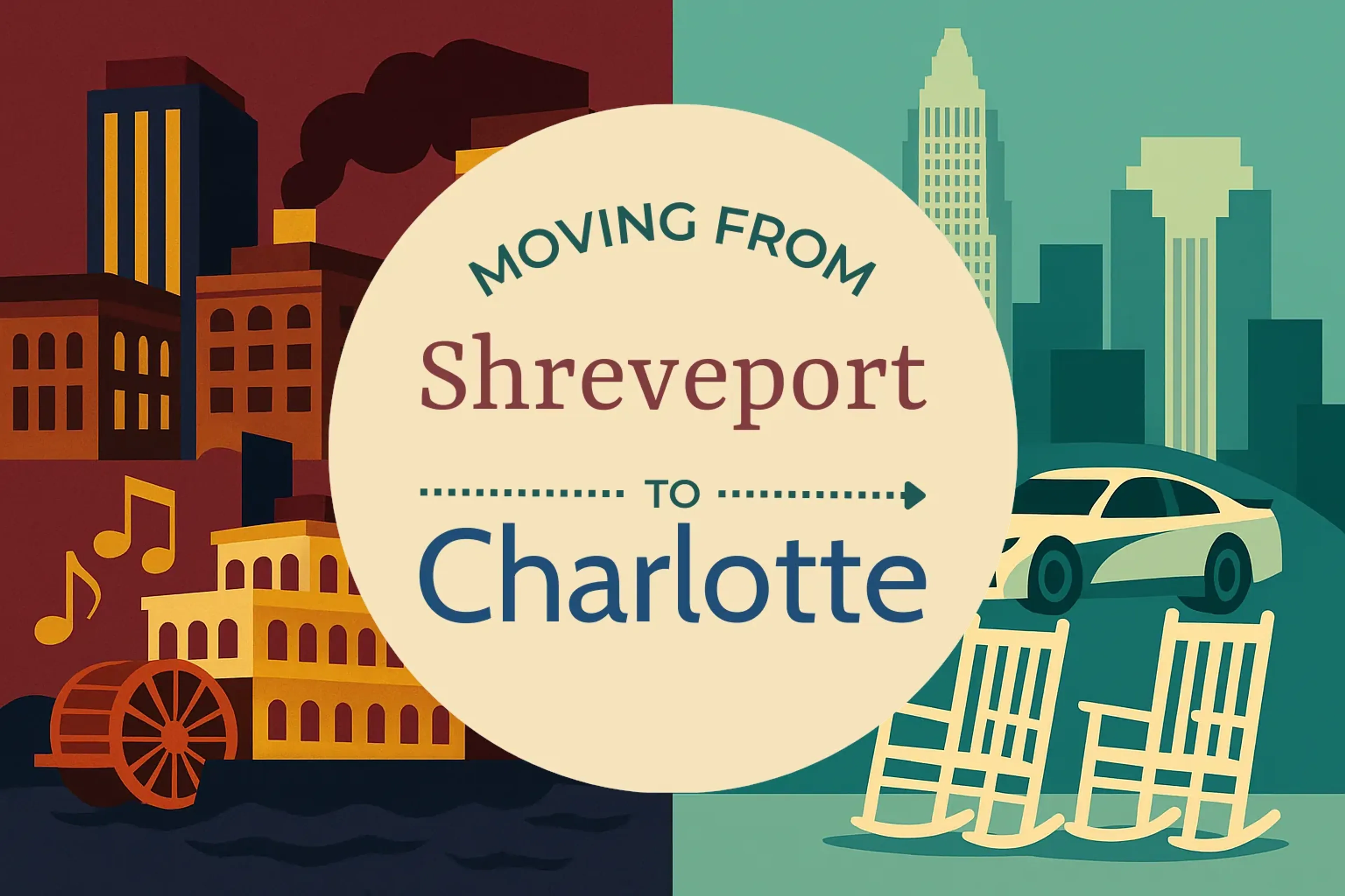 Side-by-side comparison of Shreveport to Charlotte moving companies