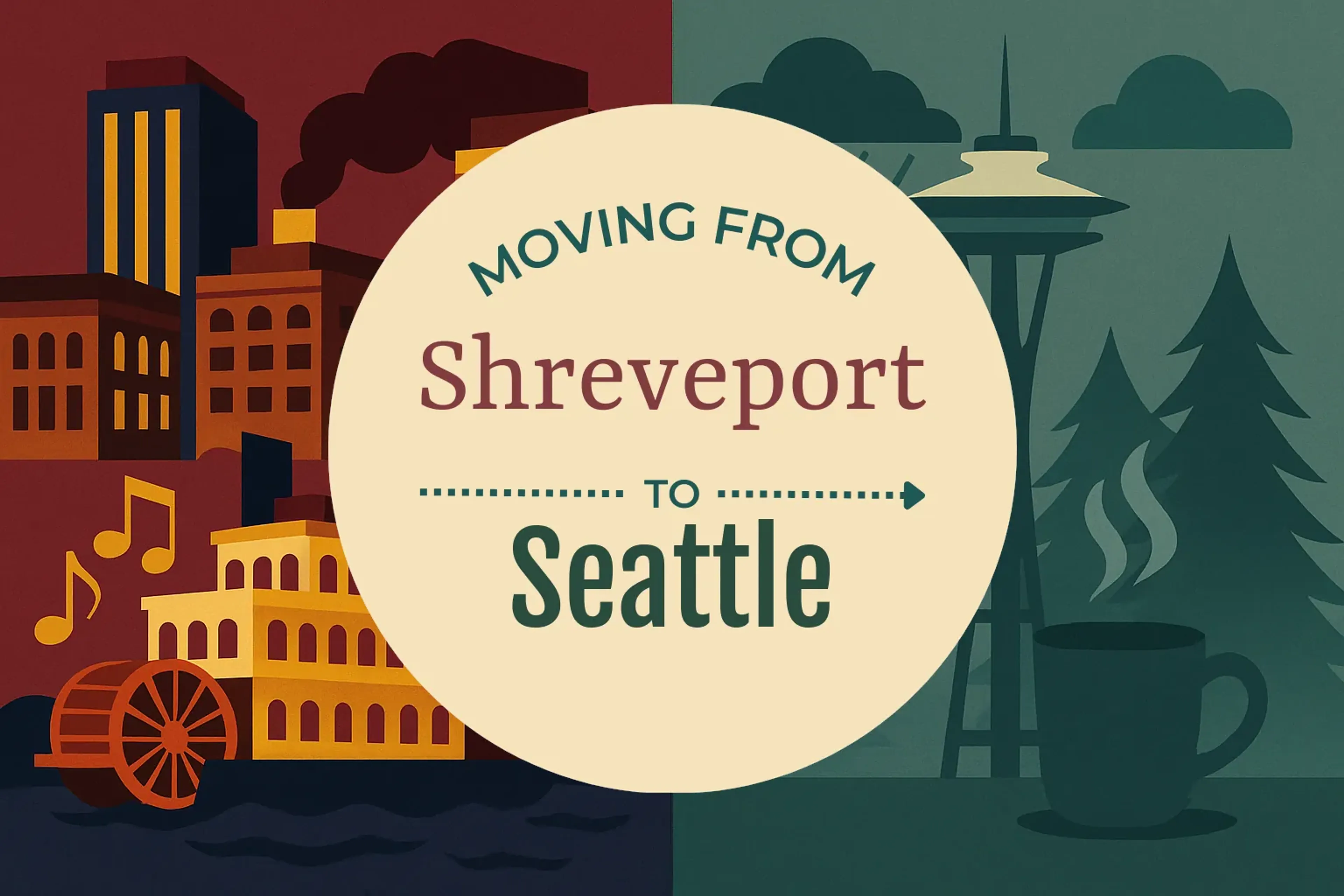 Side-by-side comparison of Shreveport to Seattle moving companies