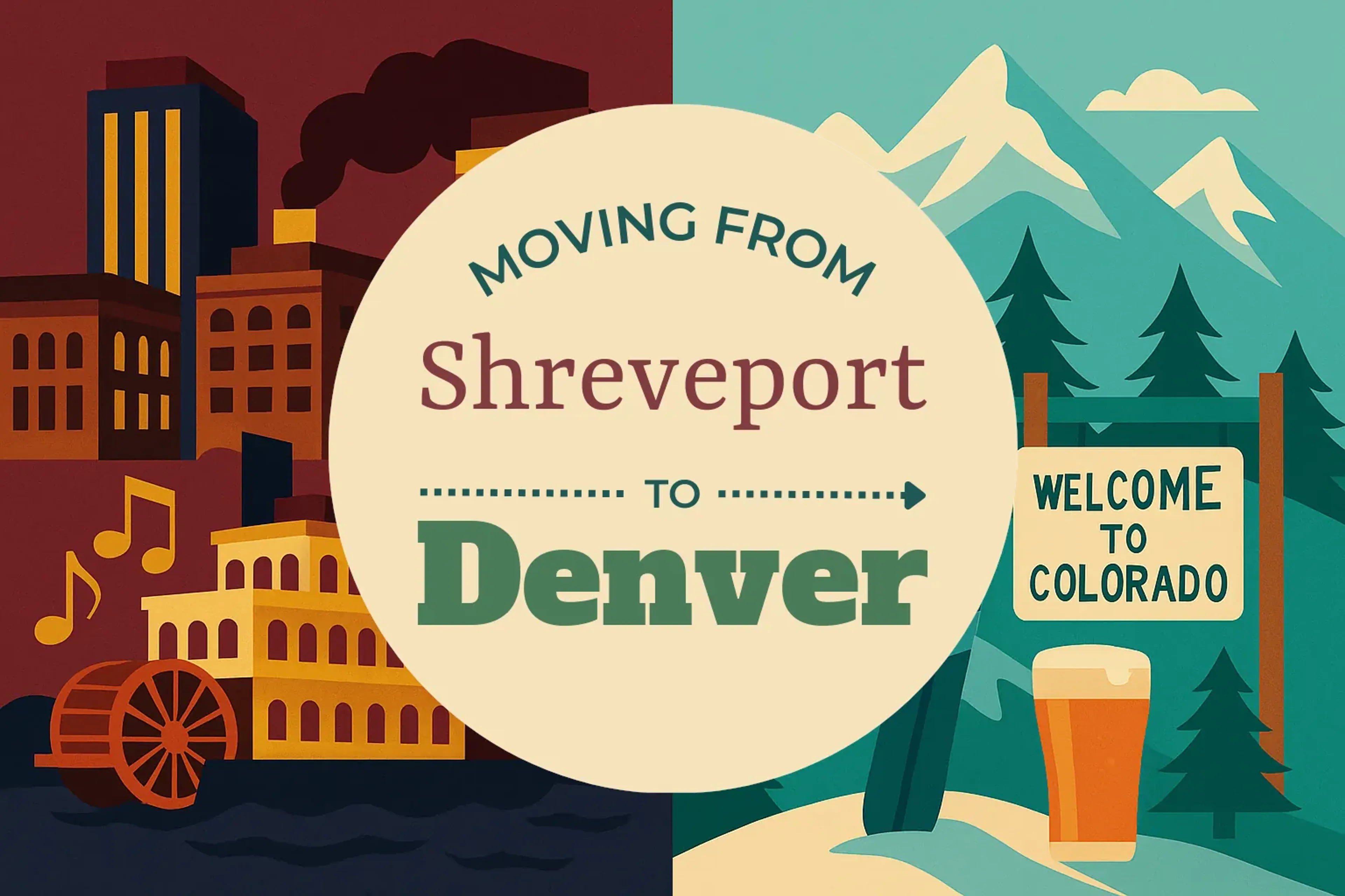 Side-by-side comparison of Shreveport to Denver moving companies