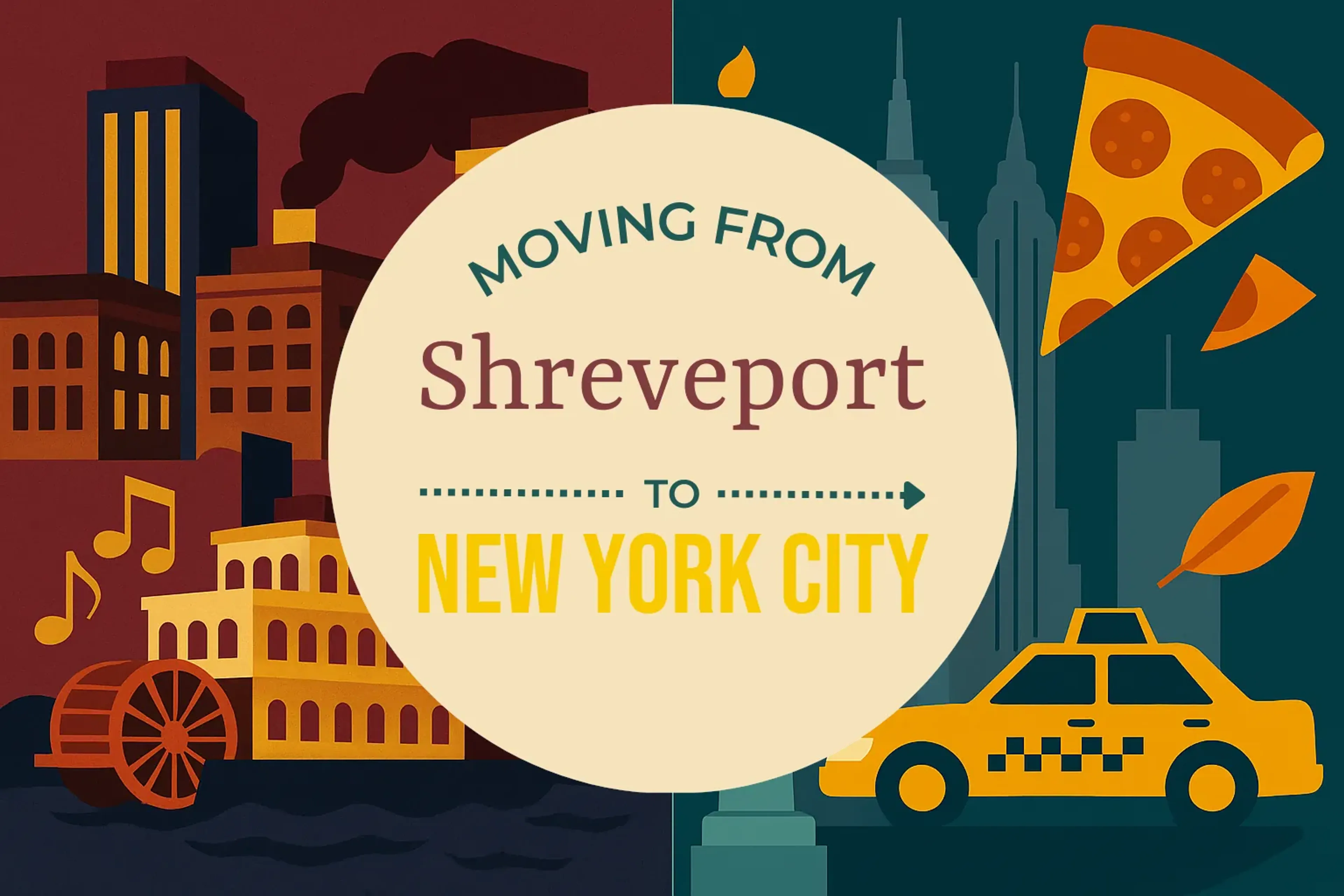 Side-by-side comparison of Shreveport to New York City moving companies