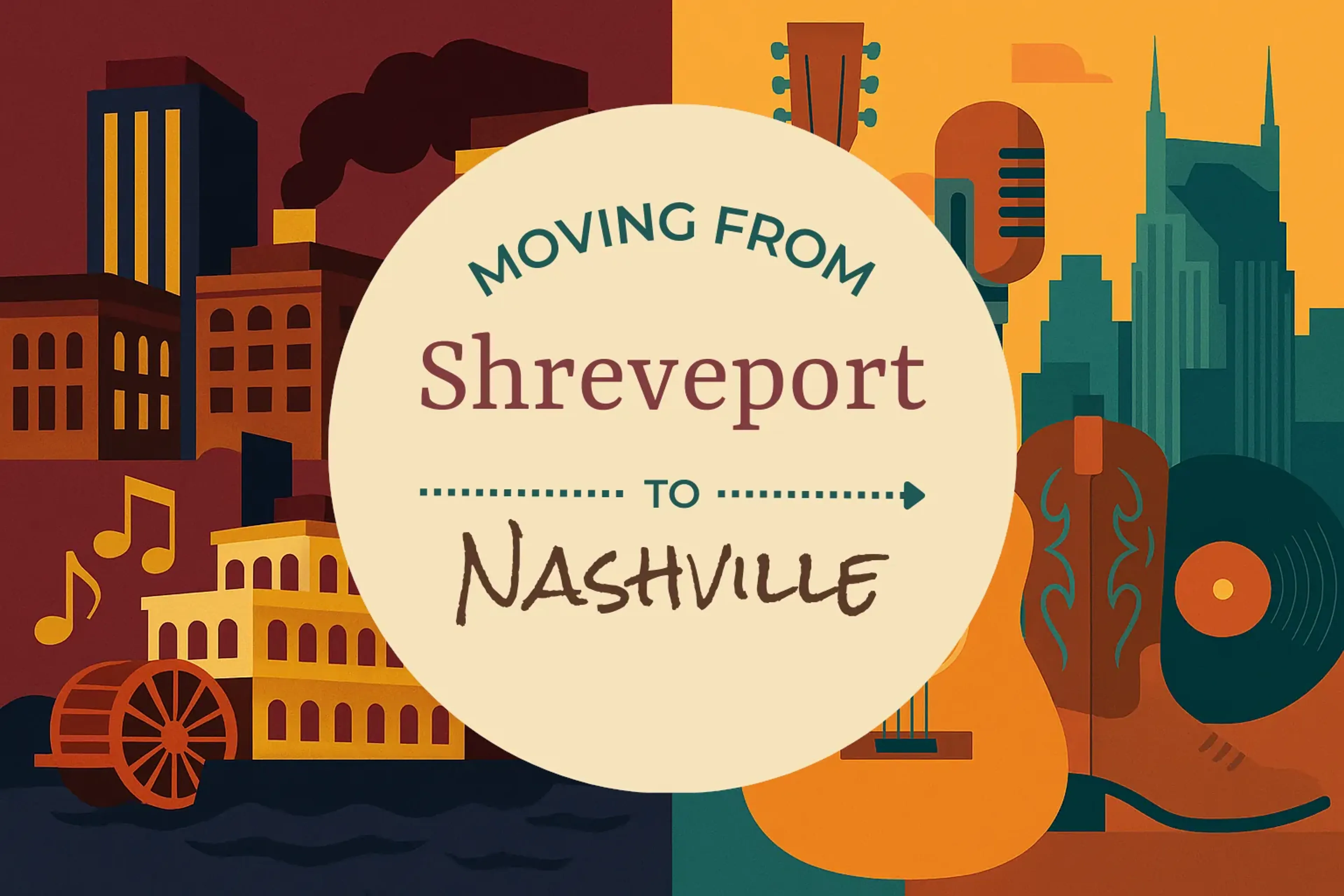 Side-by-side comparison of Shreveport to Nashville moving companies