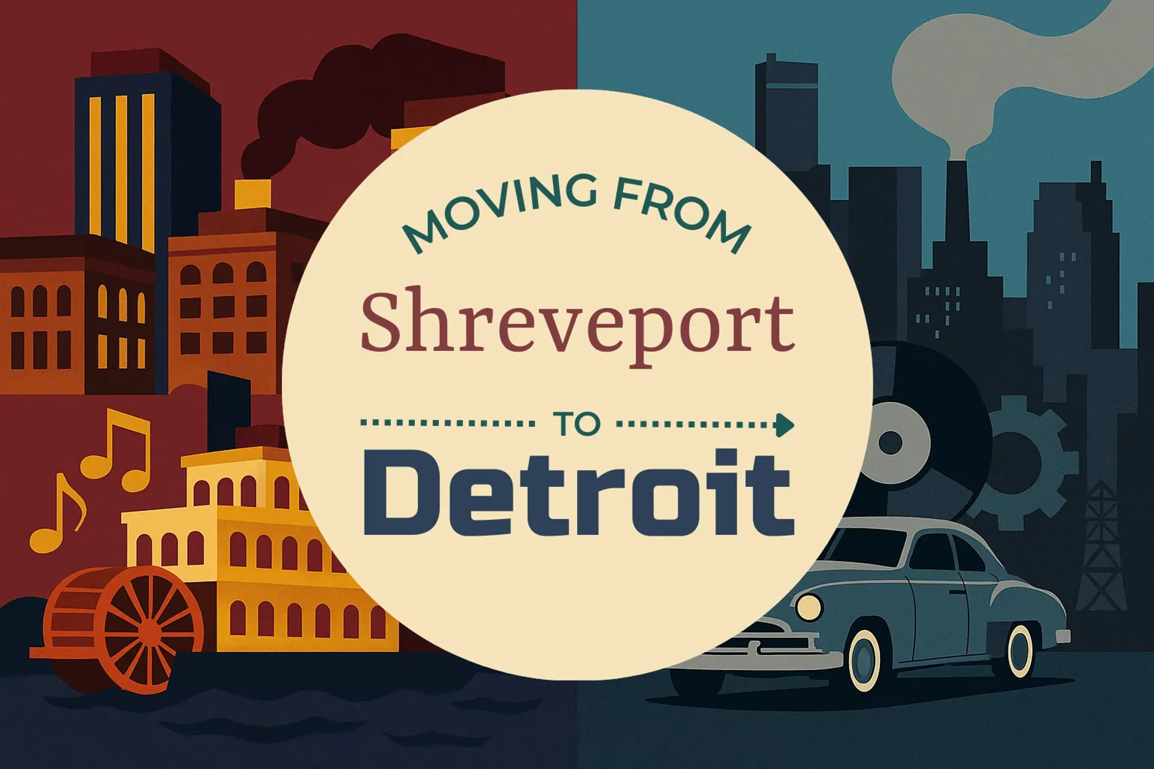 Side-by-side comparison of Shreveport to Detroit moving companies