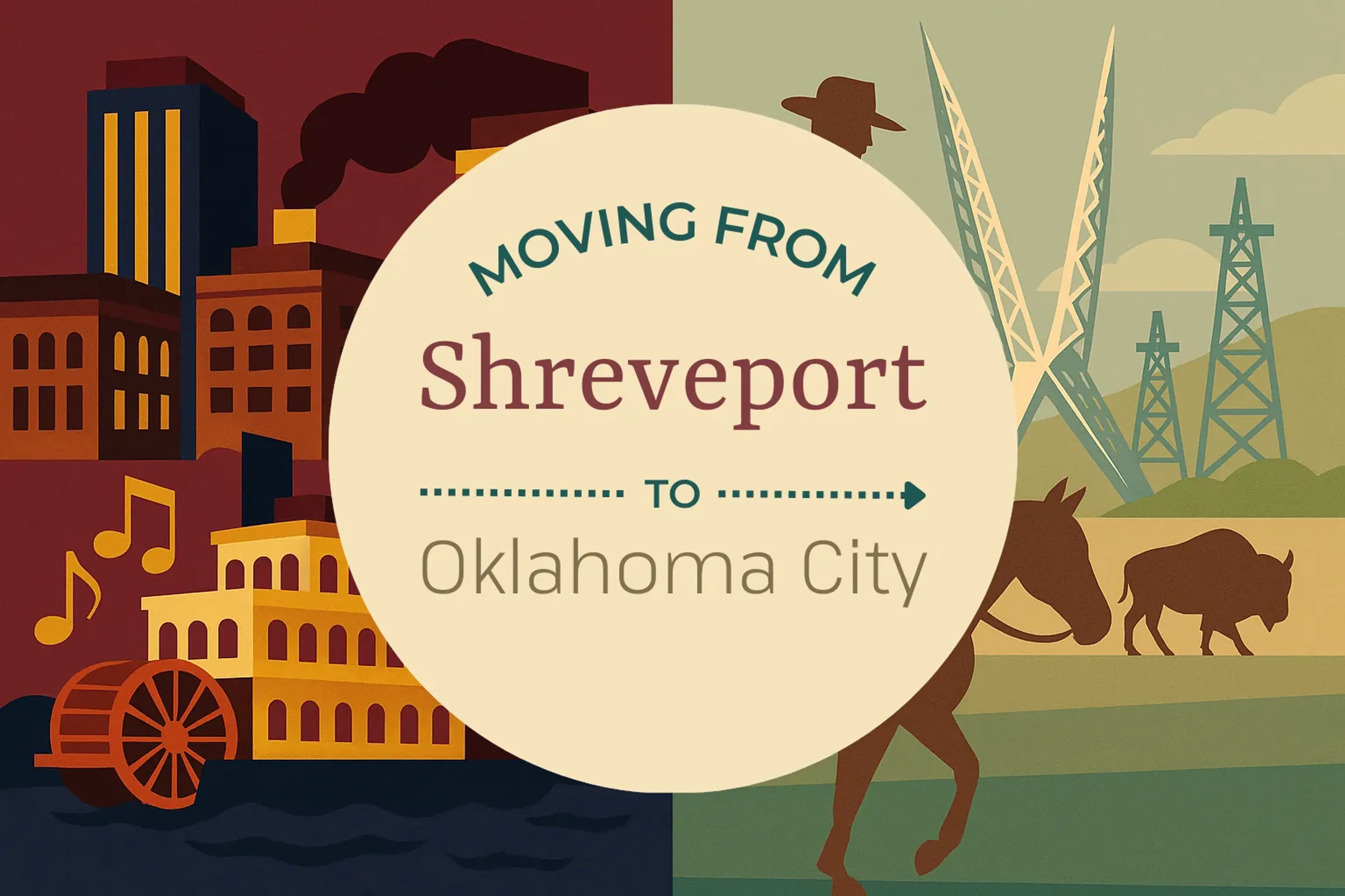Side-by-side comparison of Shreveport to Oklahoma City moving companies