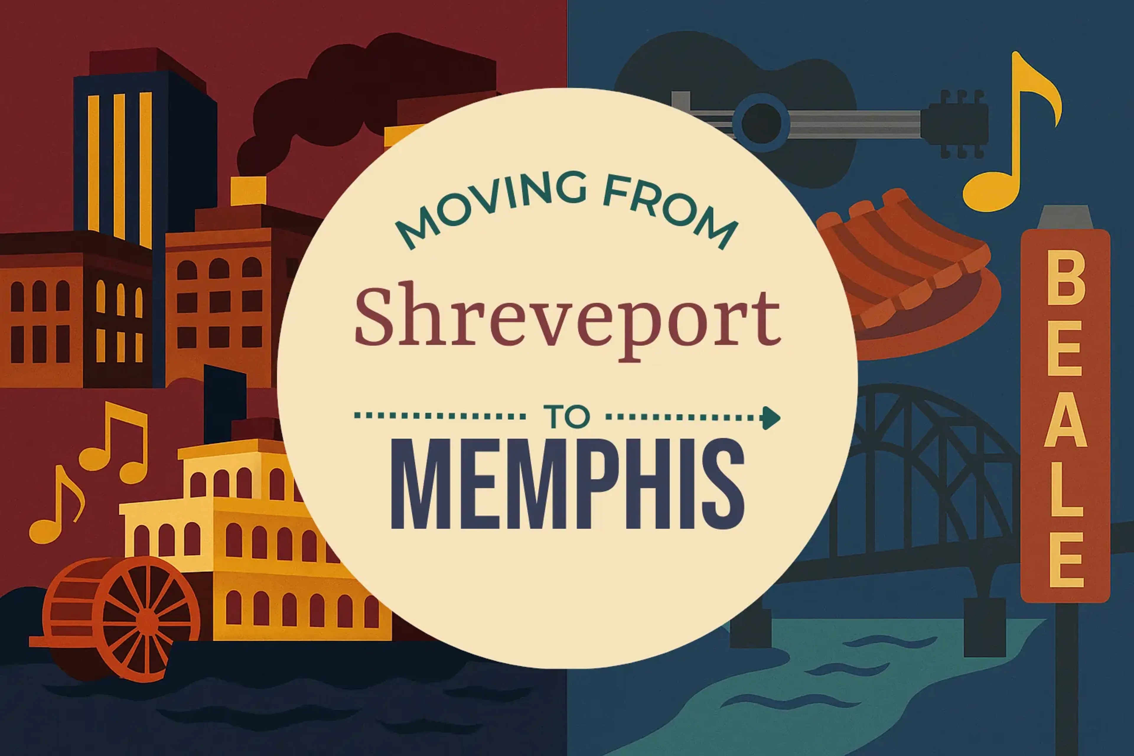 Side-by-side comparison of Shreveport to Memphis moving companies