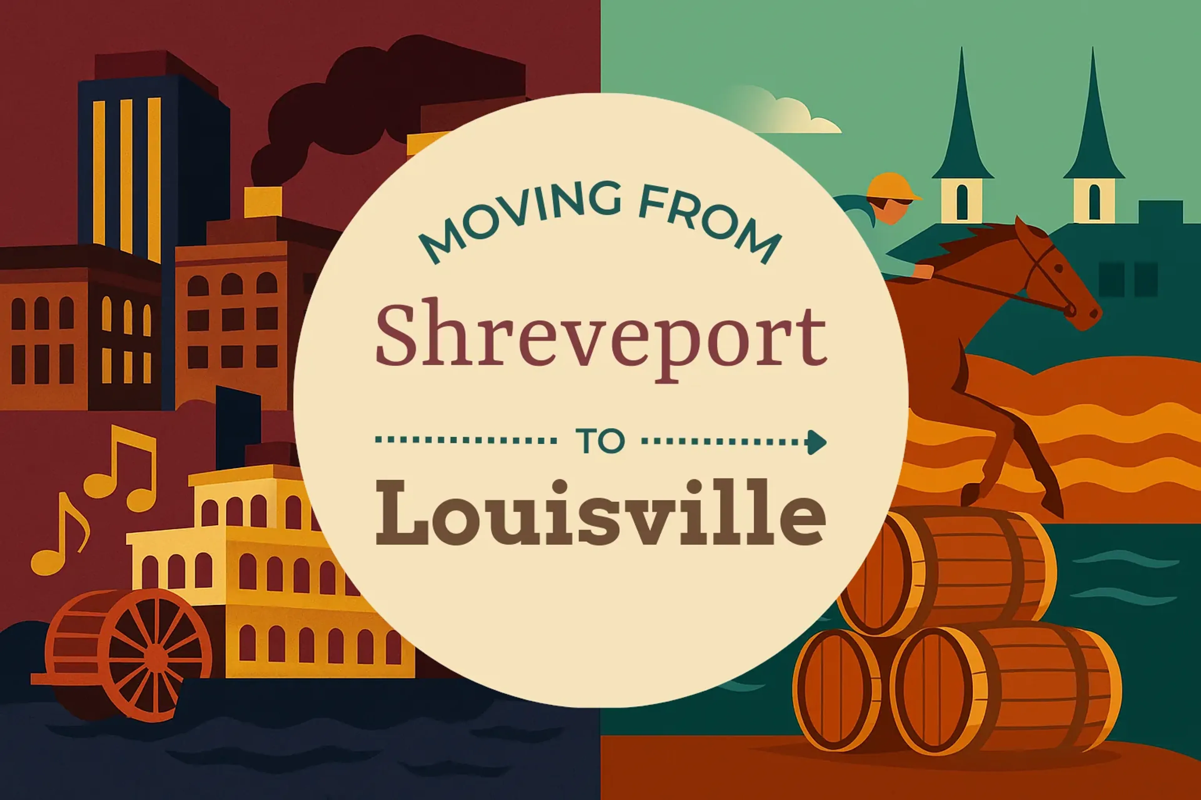 Side-by-side comparison of Shreveport to Louisville moving companies