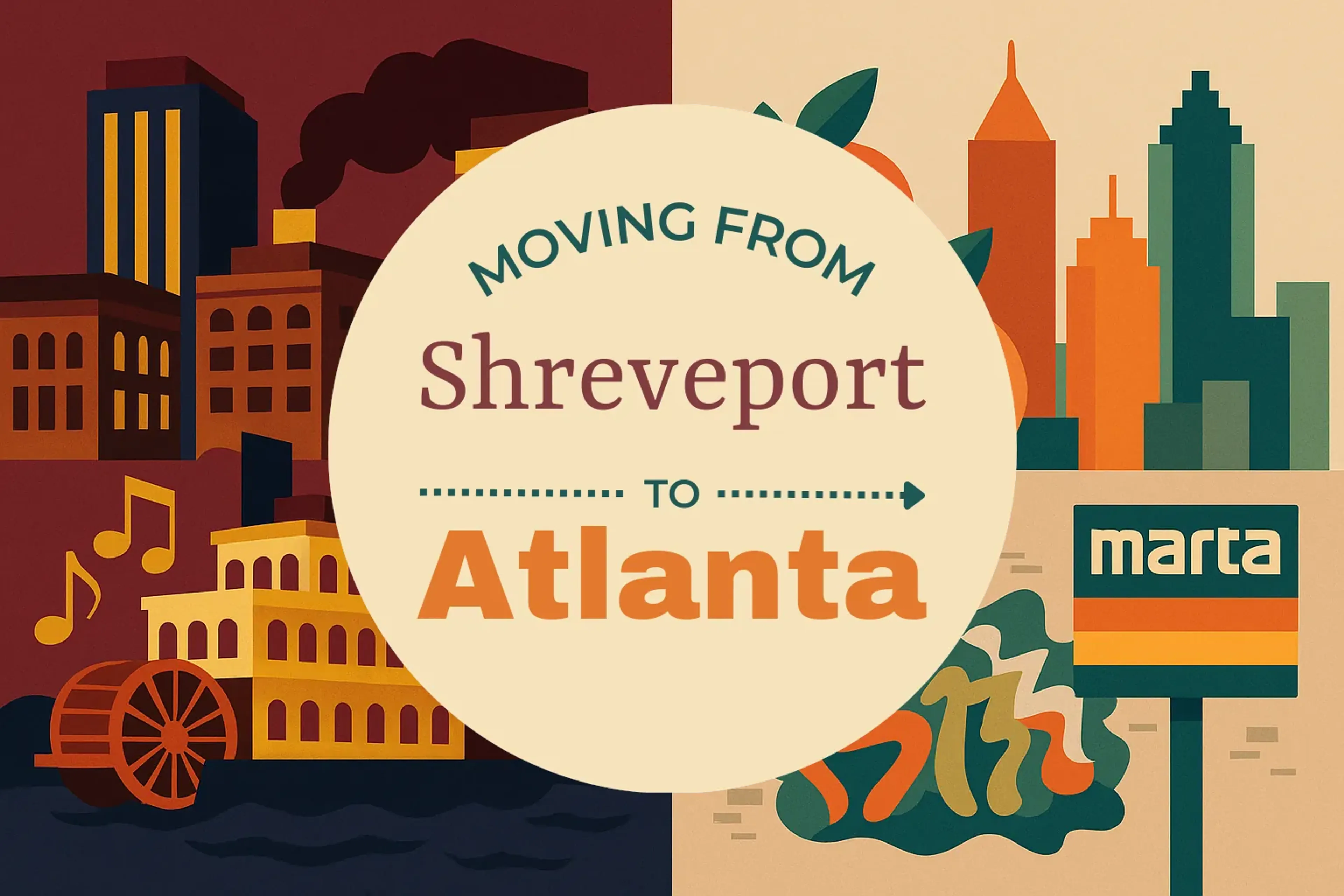 Side-by-side comparison of Shreveport to Atlanta moving companies