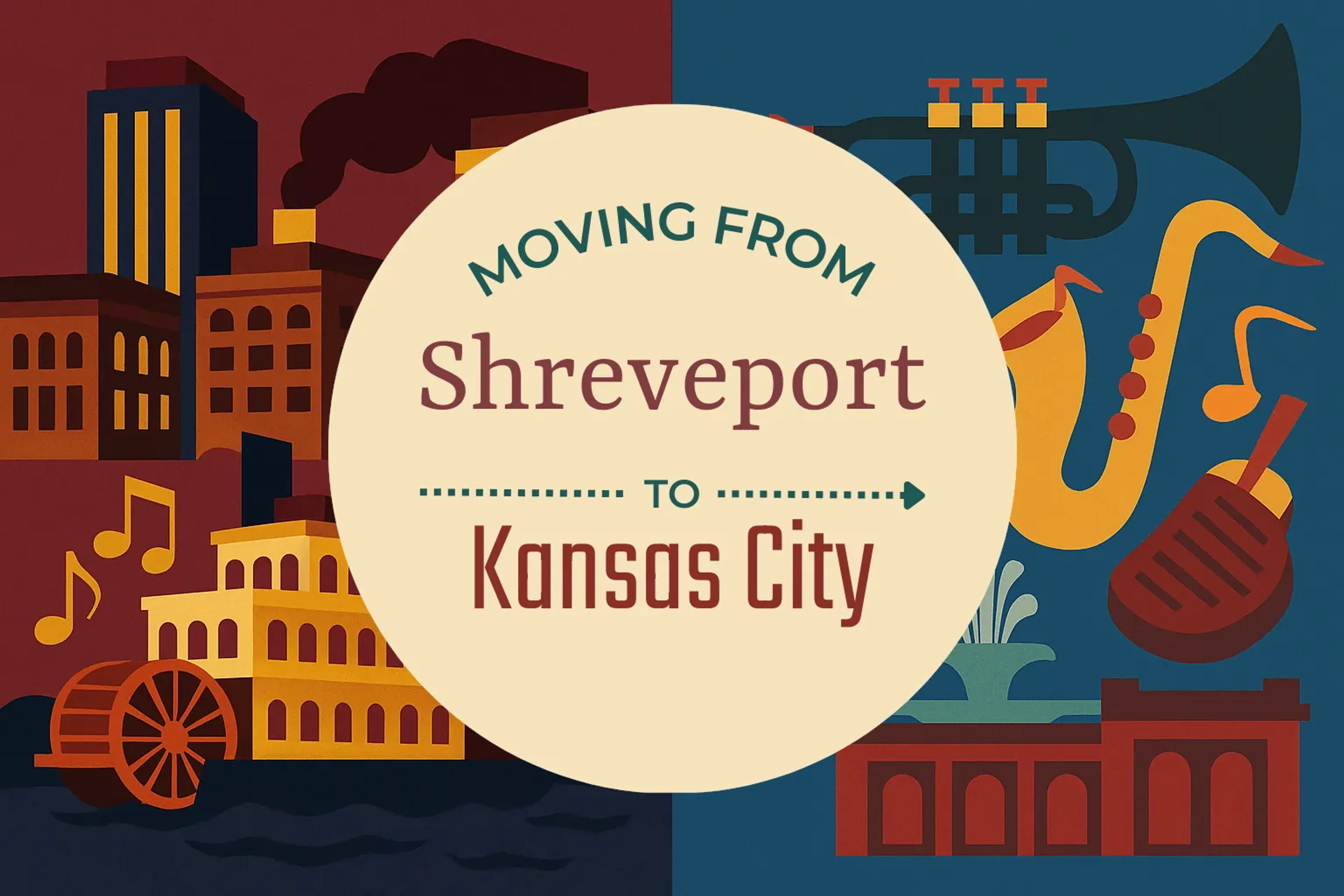 Side-by-side comparison of Shreveport to Kansas City moving companies