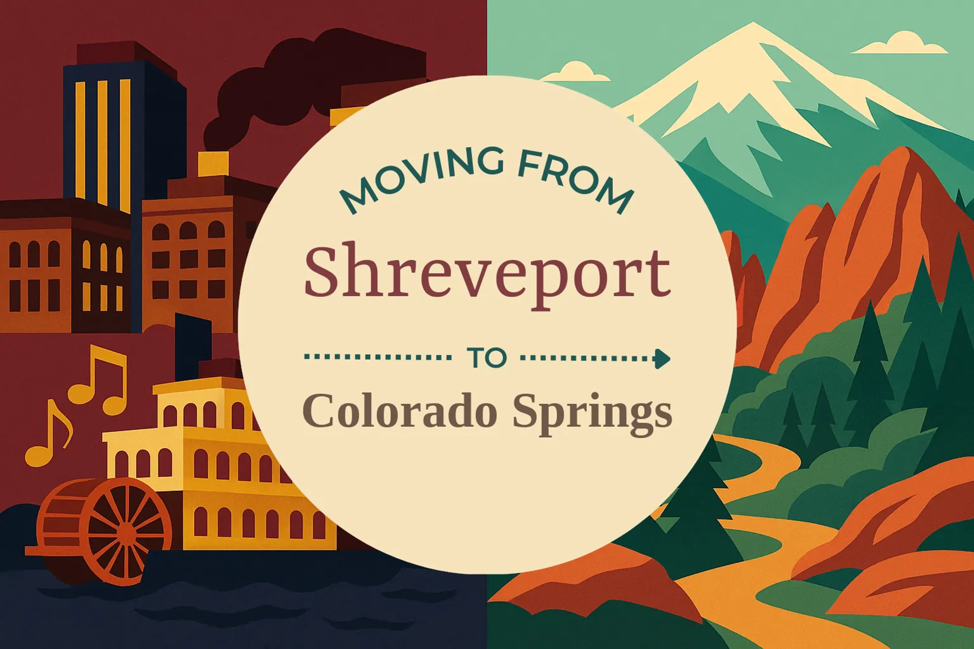 Side-by-side comparison of Shreveport to Colorado Springs moving companies