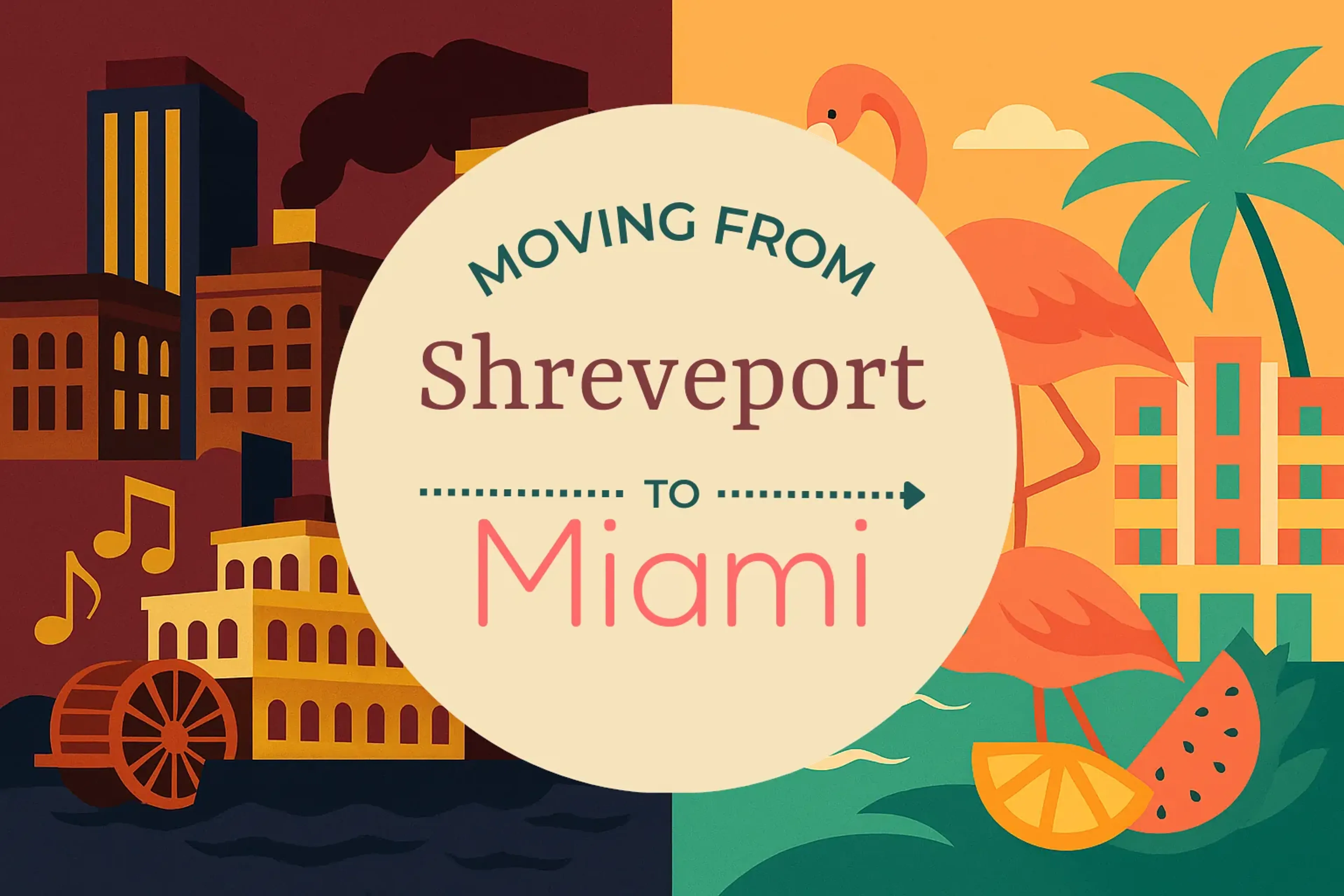 Side-by-side comparison of Shreveport to Miami moving companies