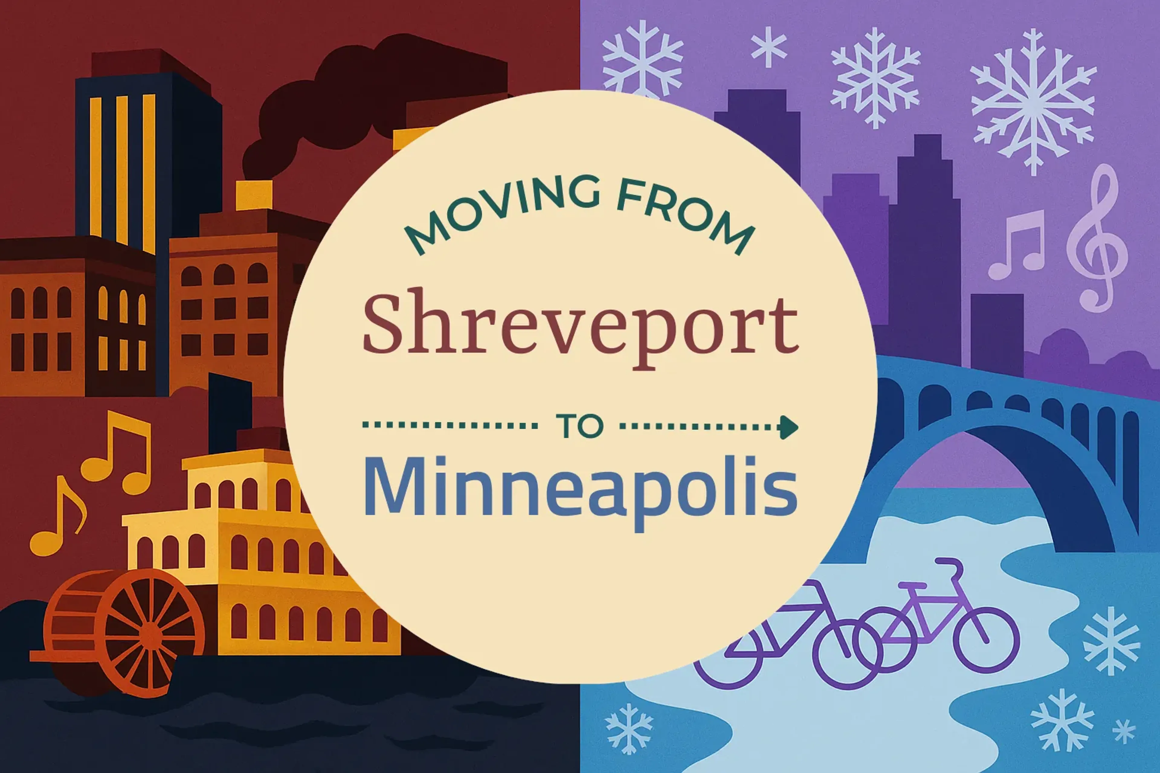 Side-by-side comparison of Shreveport to Minneapolis moving companies