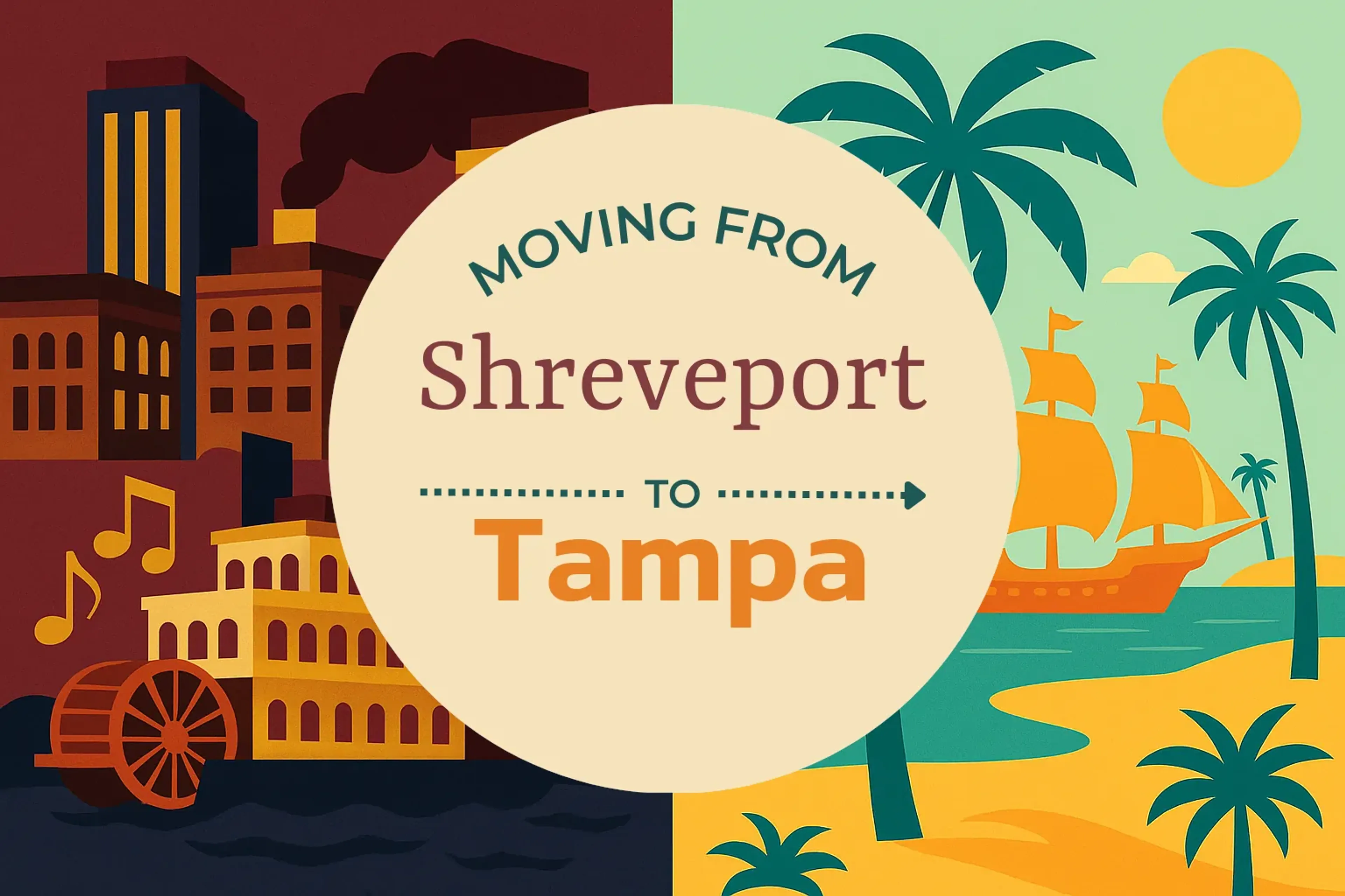 Side-by-side comparison of Shreveport to Tampa moving companies
