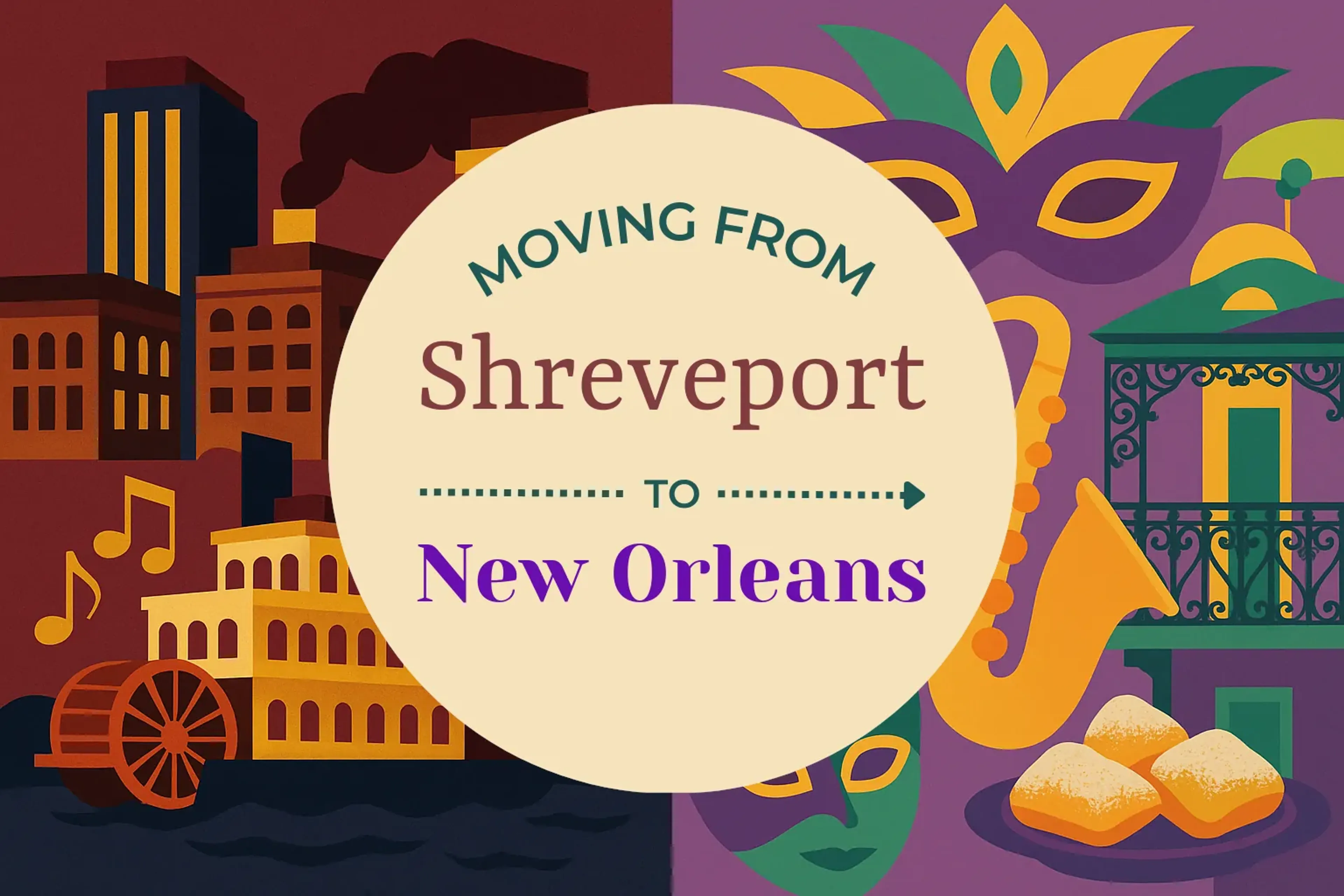 Side-by-side comparison of Shreveport to New Orleans moving companies