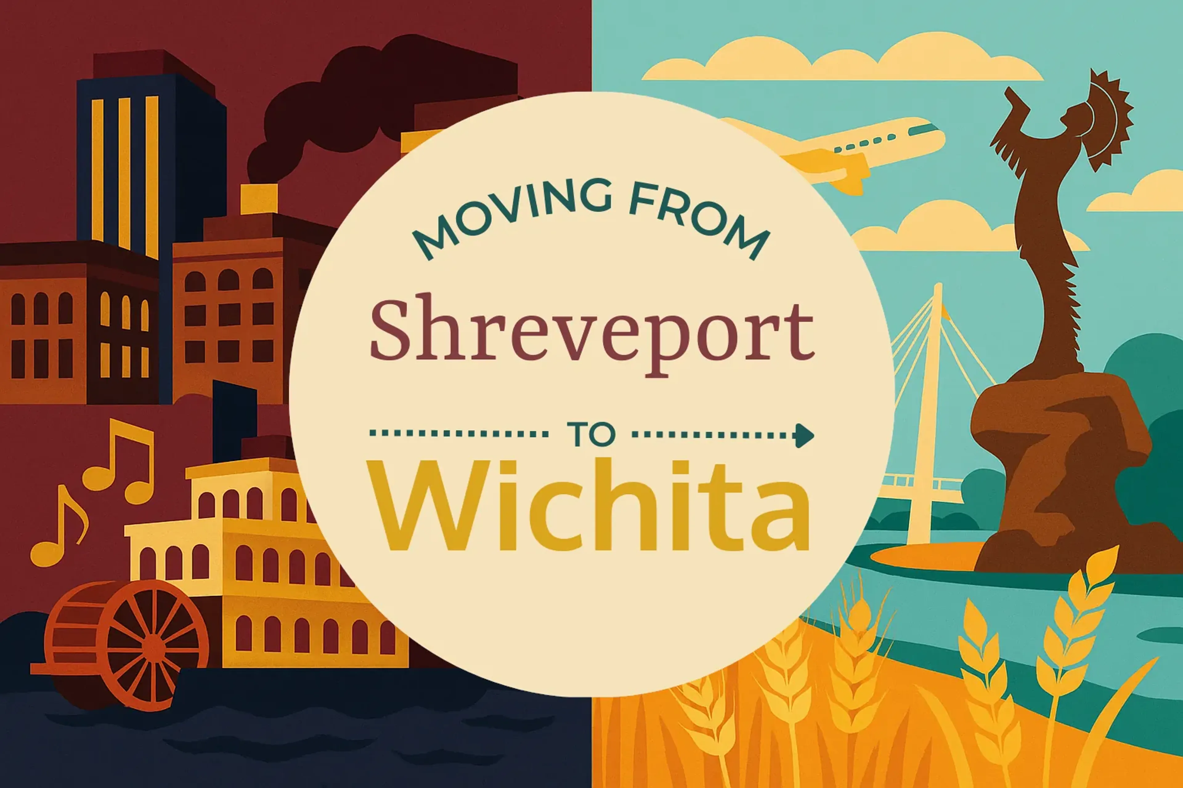 Side-by-side comparison of Shreveport to Wichita moving companies