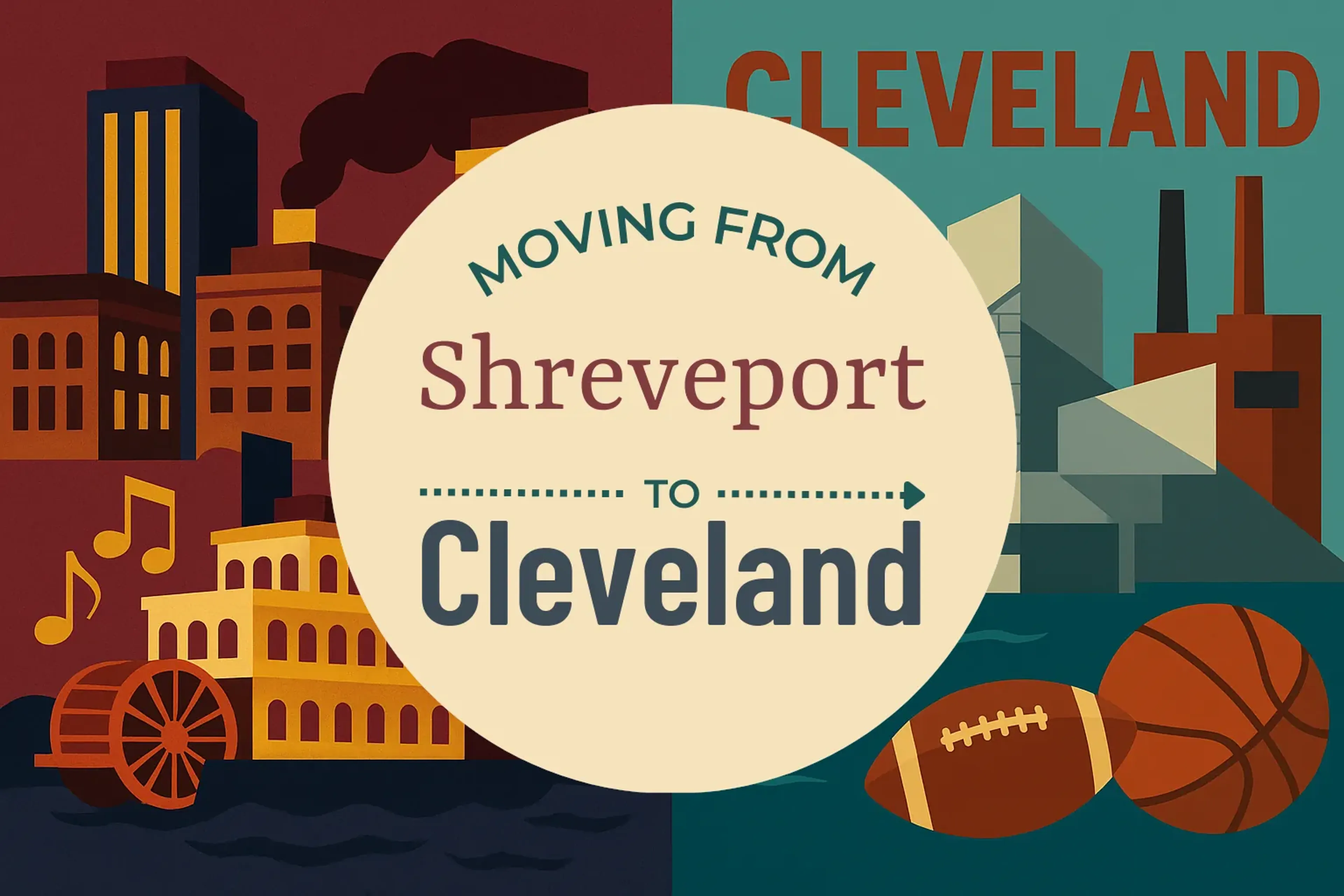 Side-by-side comparison of Shreveport to Cleveland moving companies