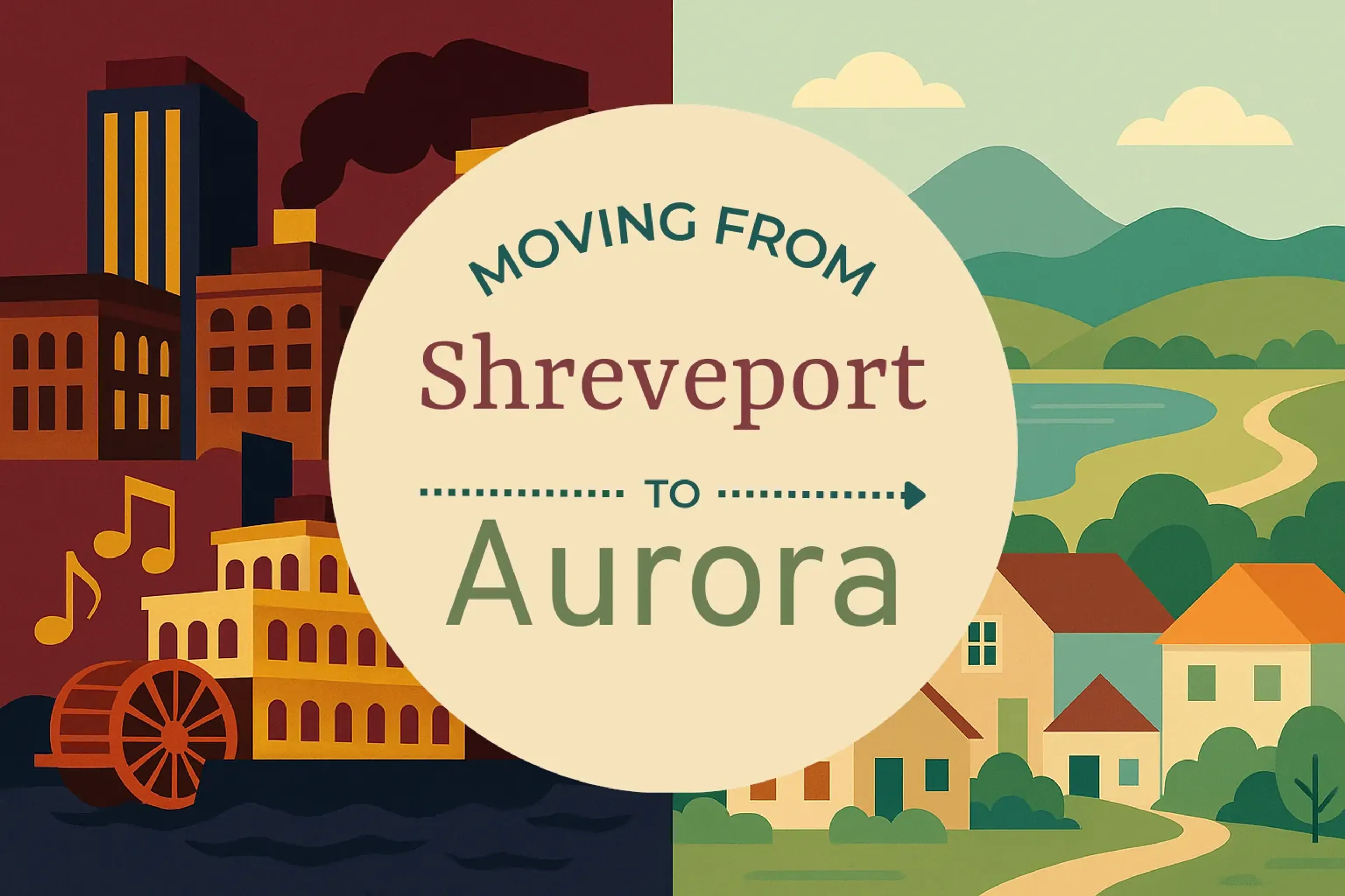 Side-by-side comparison of Shreveport to Aurora moving companies