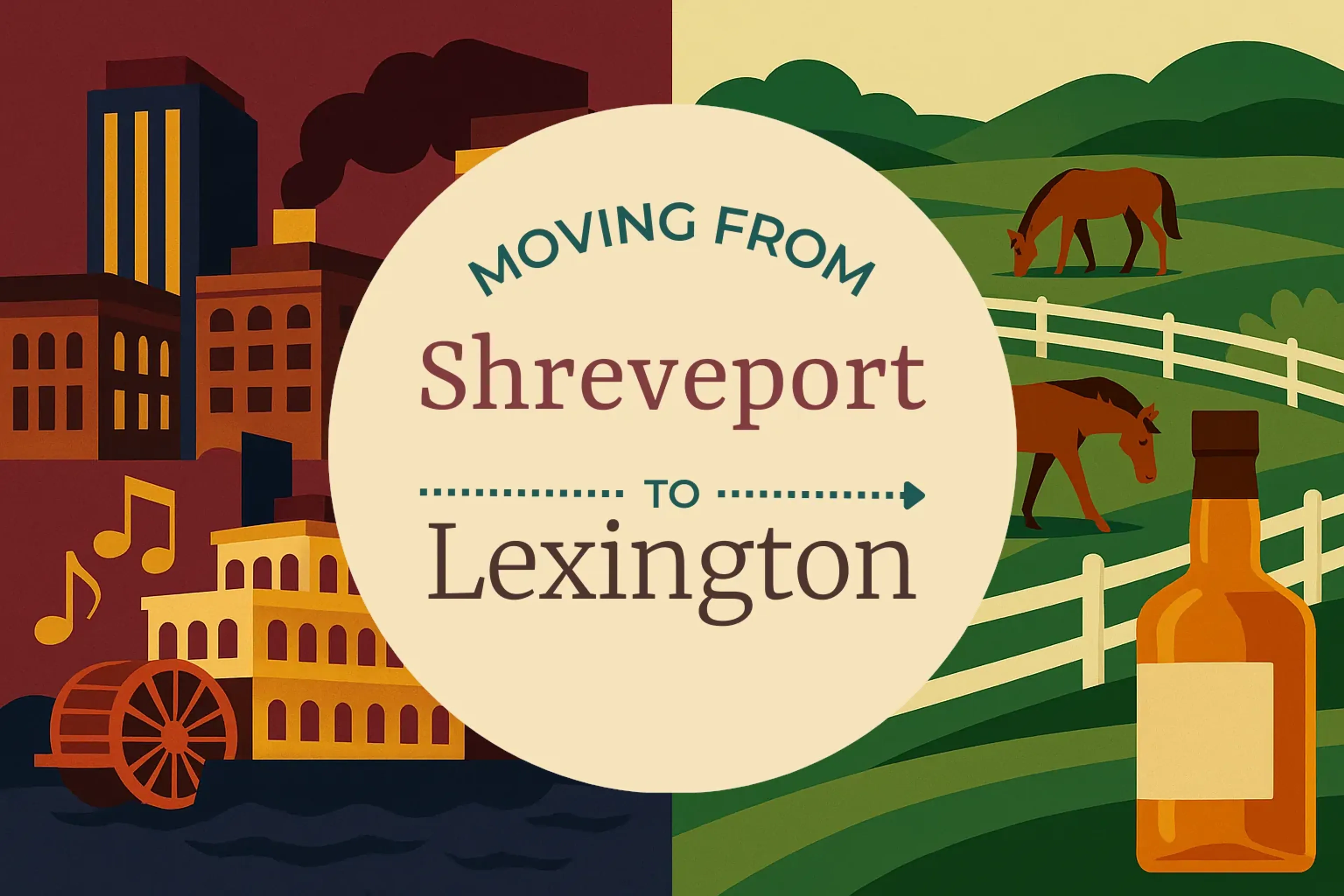 Side-by-side comparison of Shreveport to Lexington moving companies