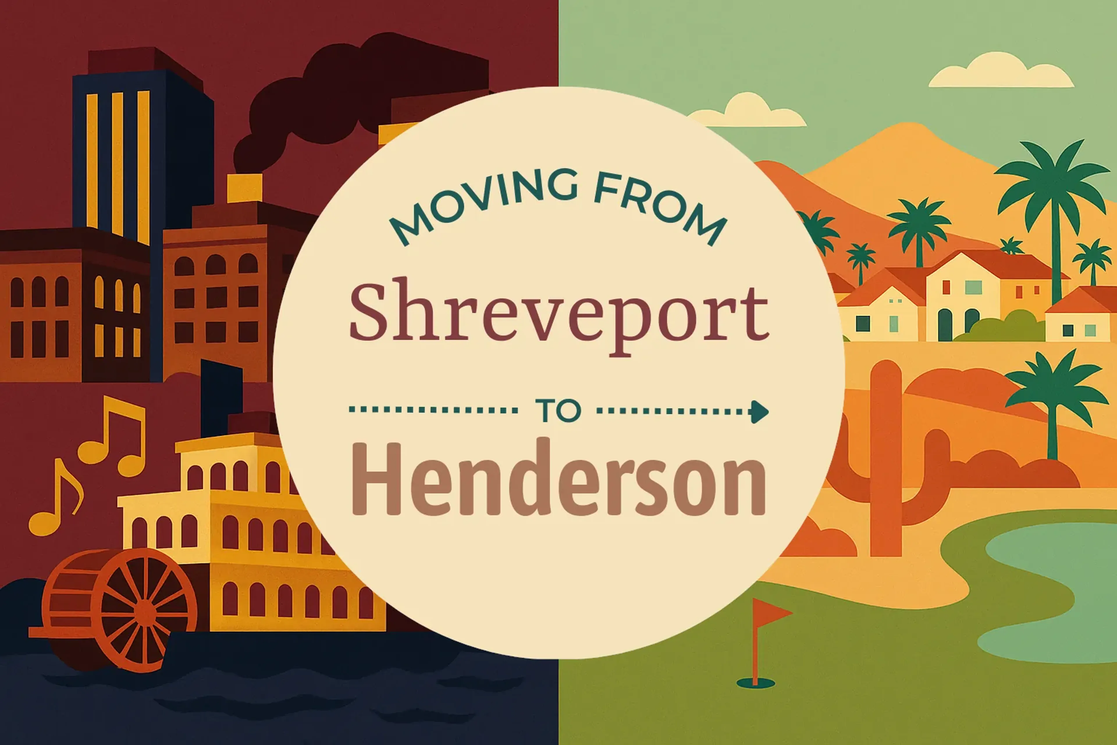 Side-by-side comparison of Shreveport to Henderson moving companies