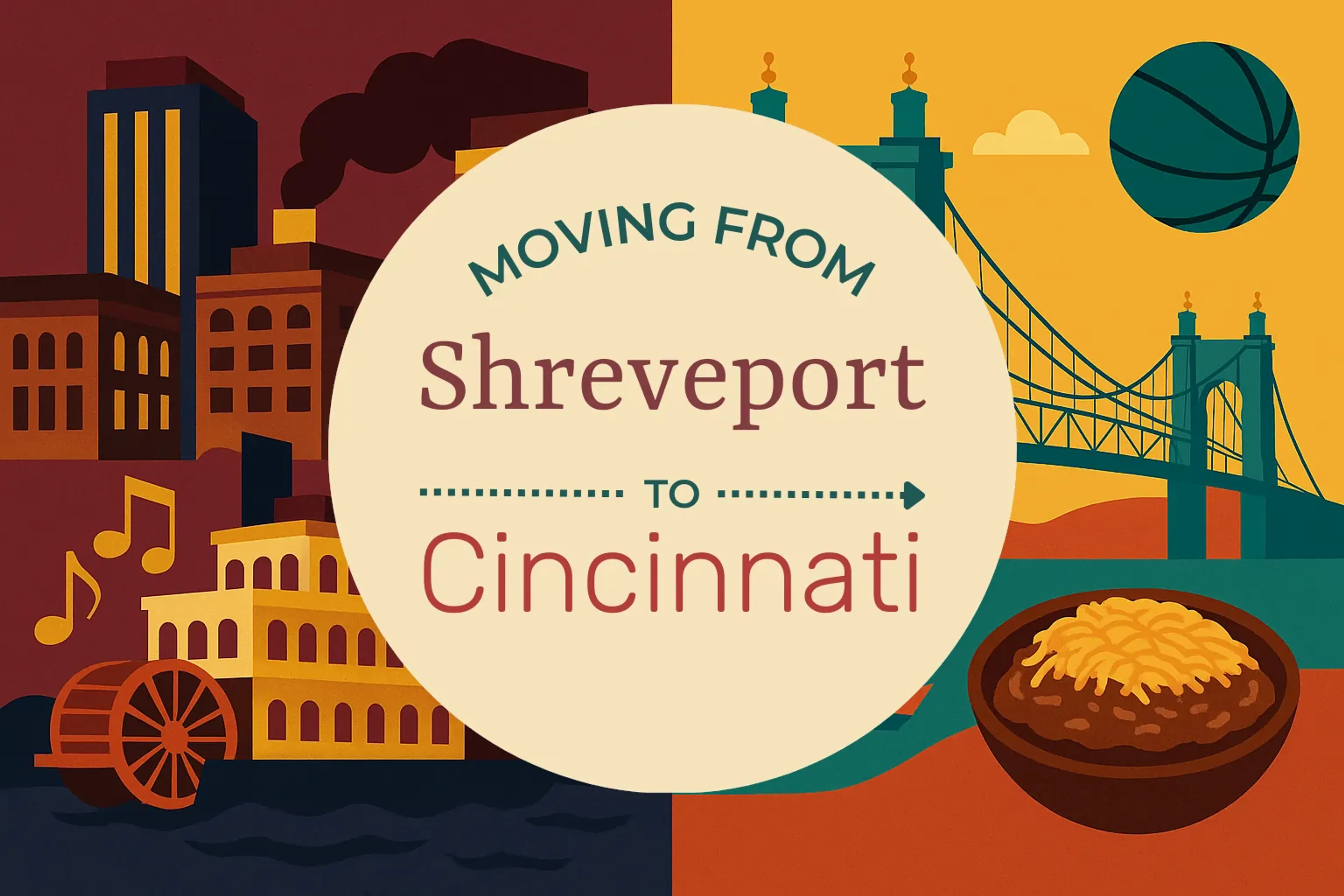 Side-by-side comparison of Shreveport to Cincinnati moving companies