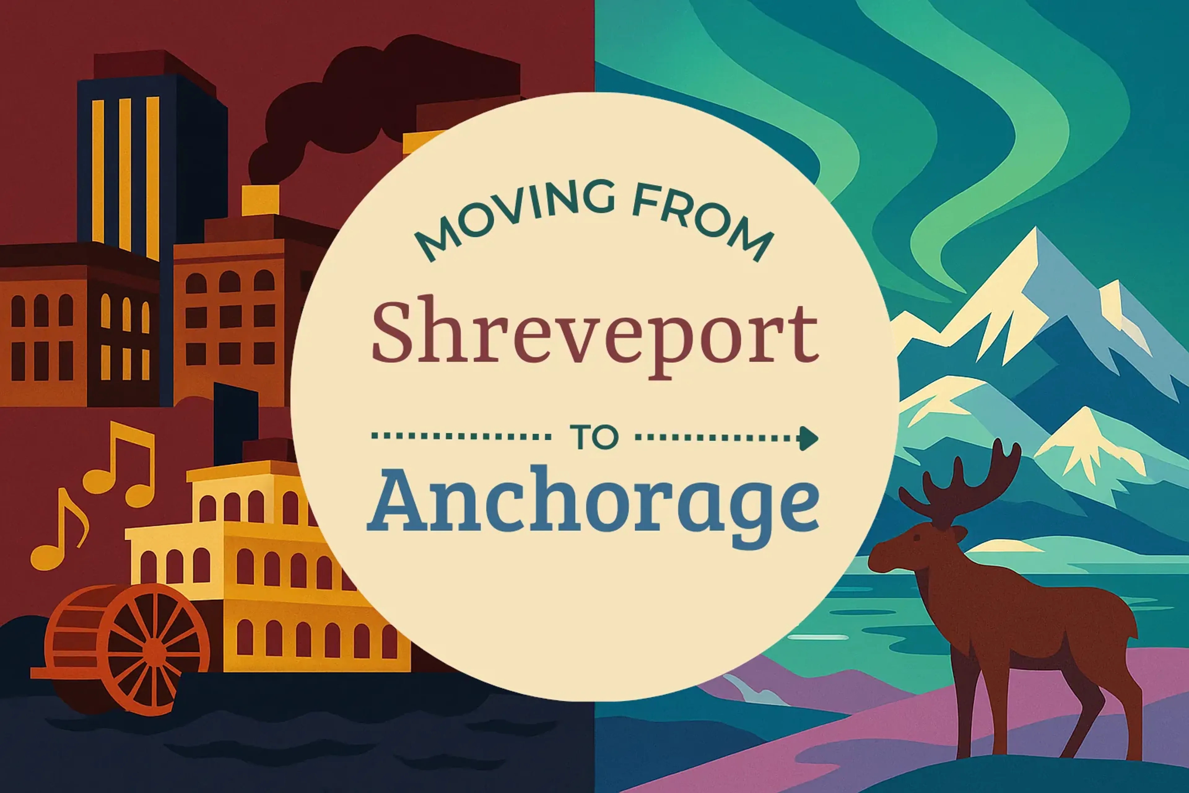 Side-by-side comparison of Shreveport to Anchorage moving companies