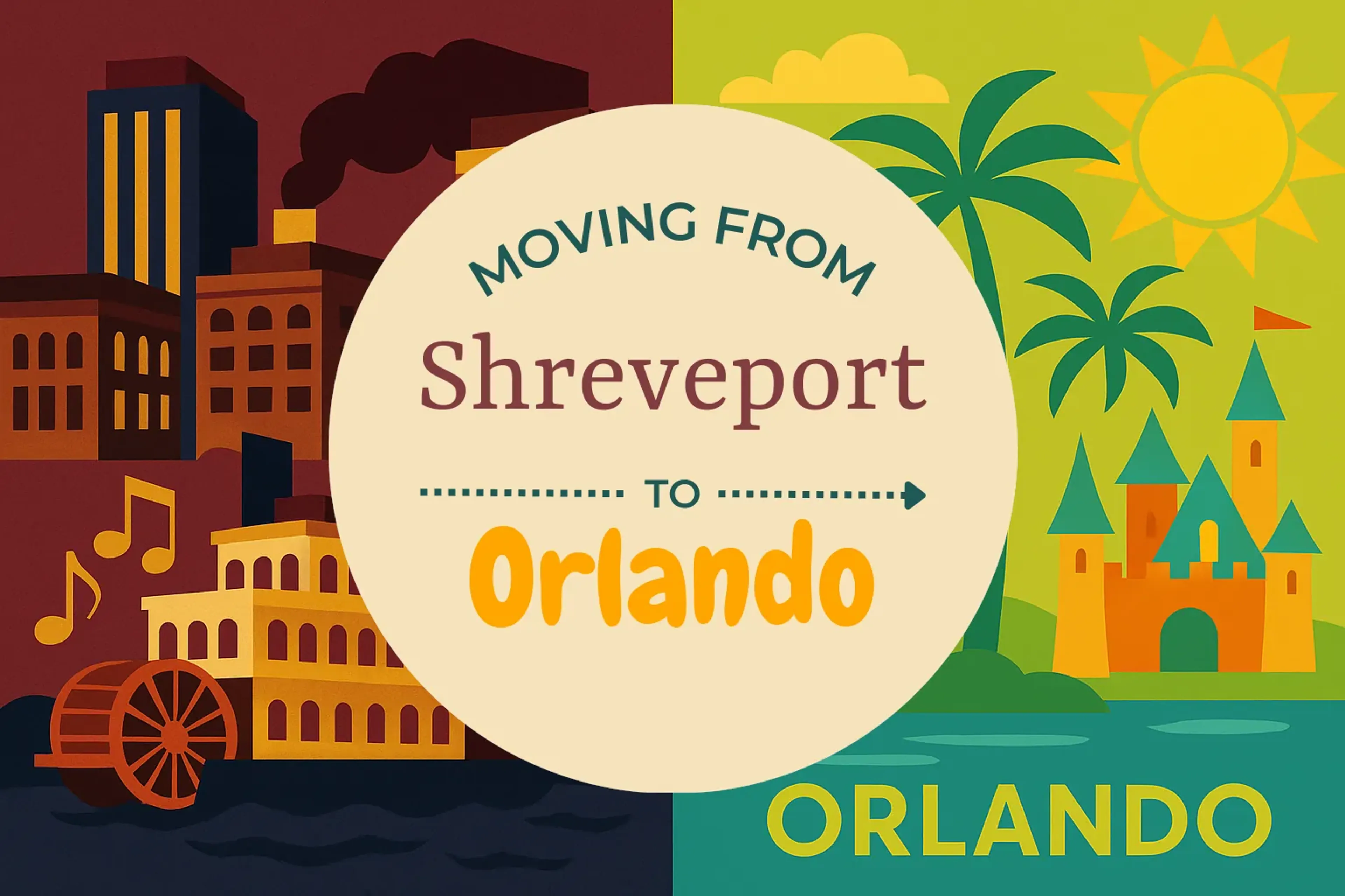 Side-by-side comparison of Shreveport to Orlando moving companies