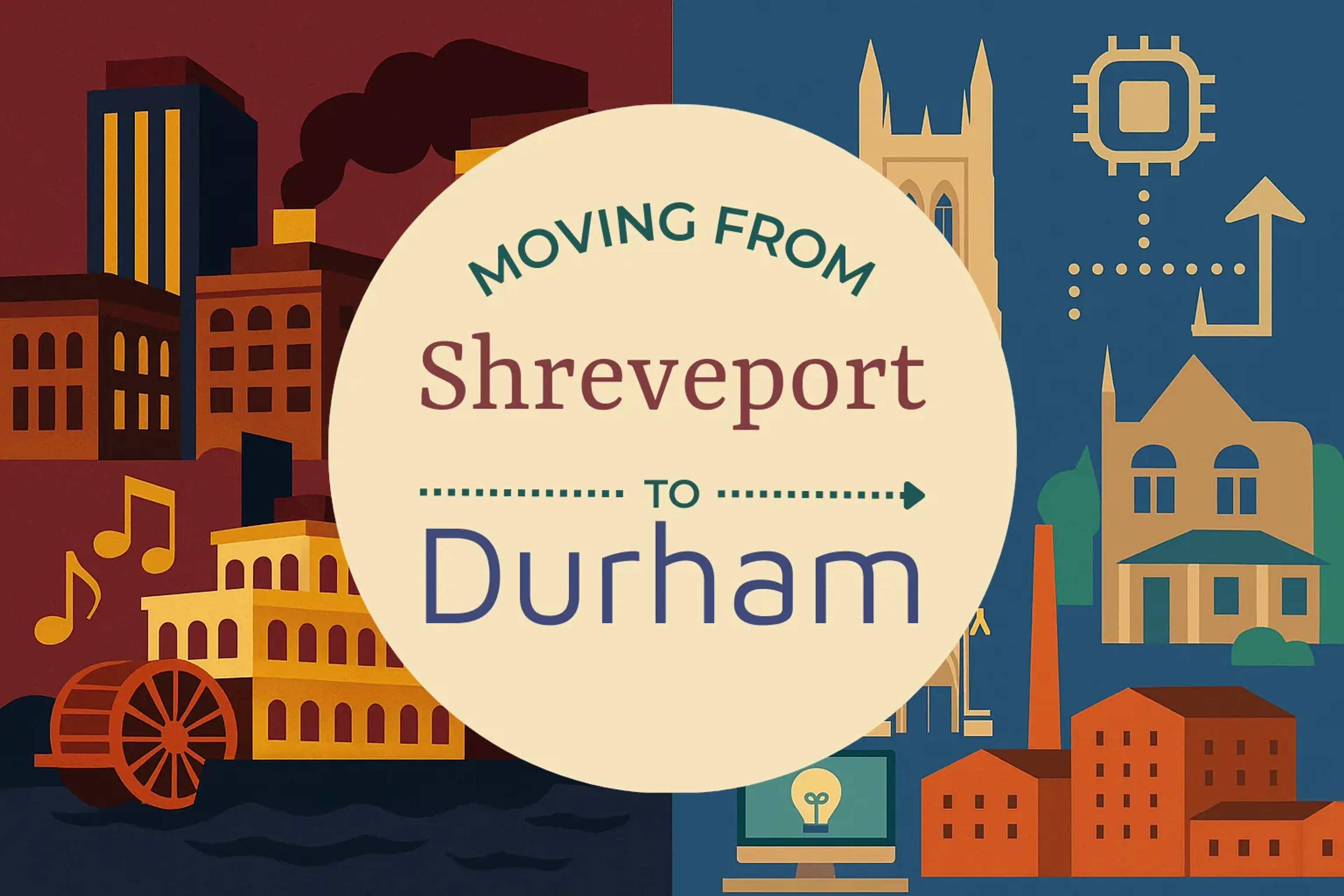 Side-by-side comparison of Shreveport to Durham moving companies