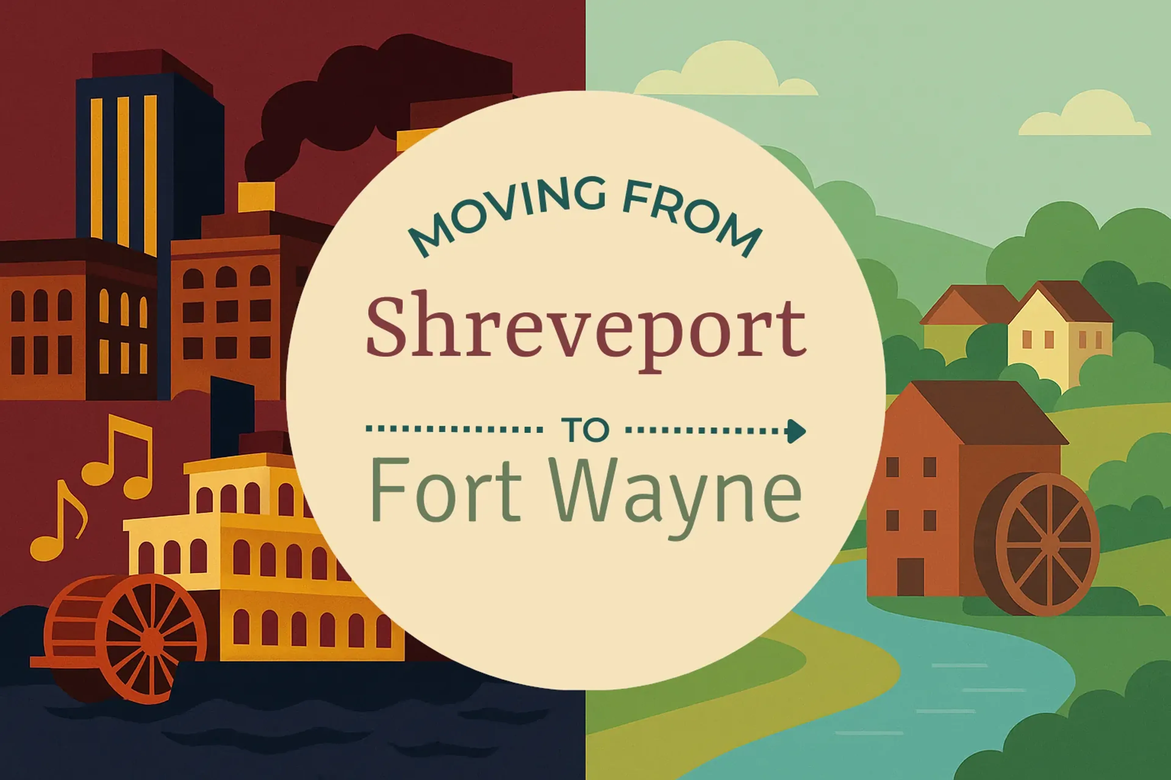 Side-by-side comparison of Shreveport to Fort Wayne moving companies