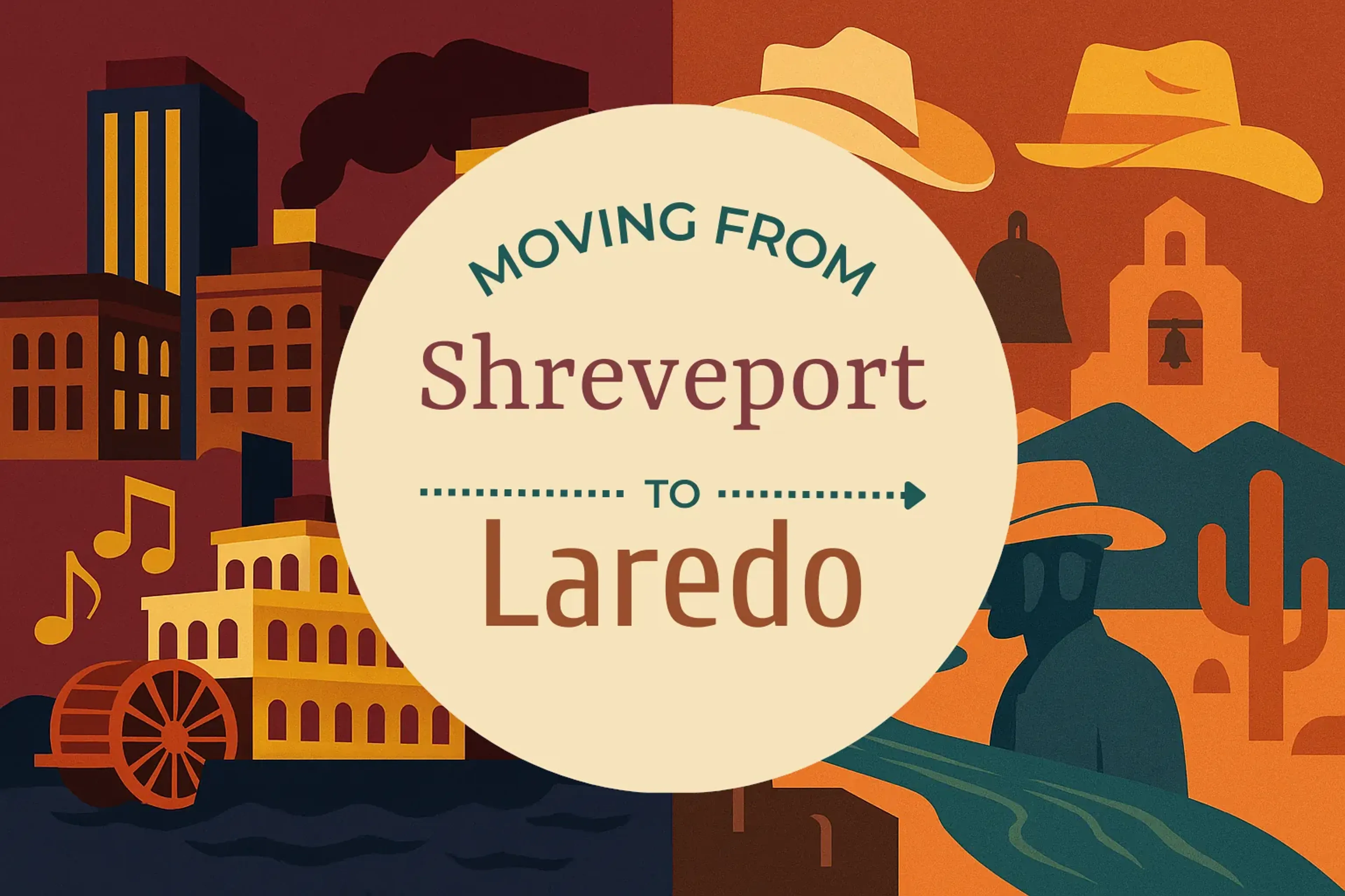 Side-by-side comparison of Shreveport to Laredo moving companies