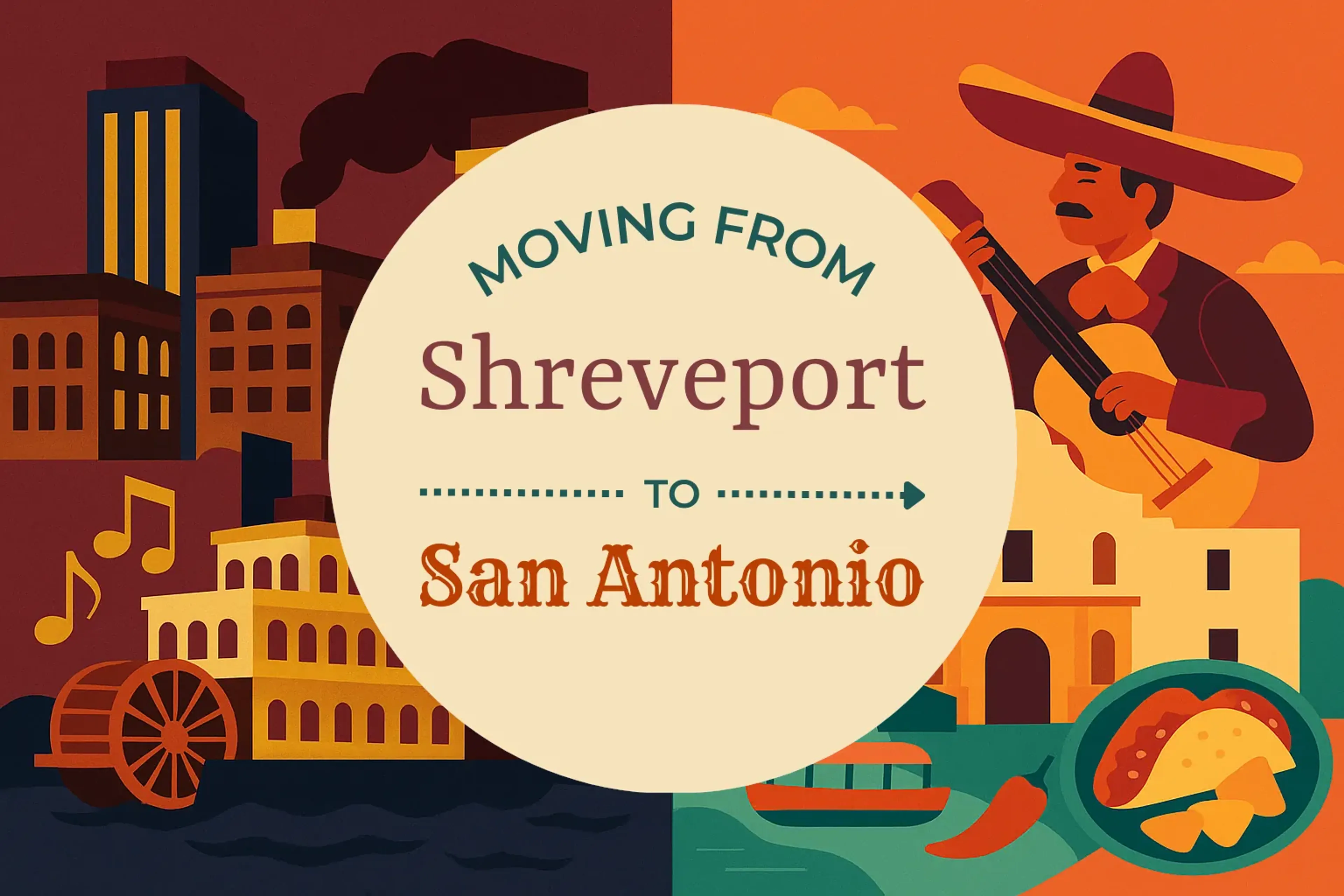 Side-by-side comparison of Shreveport to San Antonio moving companies