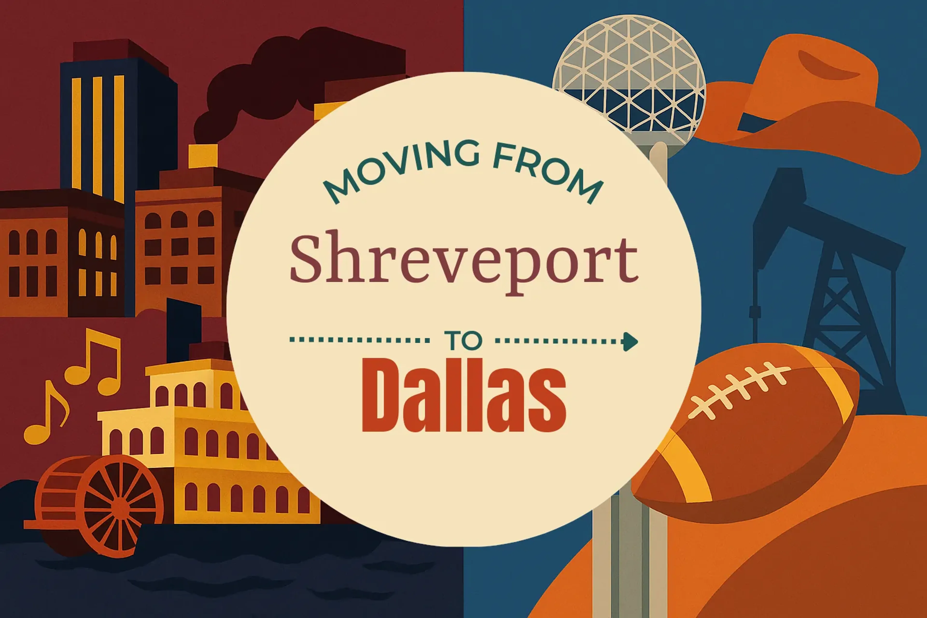 Side-by-side comparison of Shreveport to Dallas moving companies